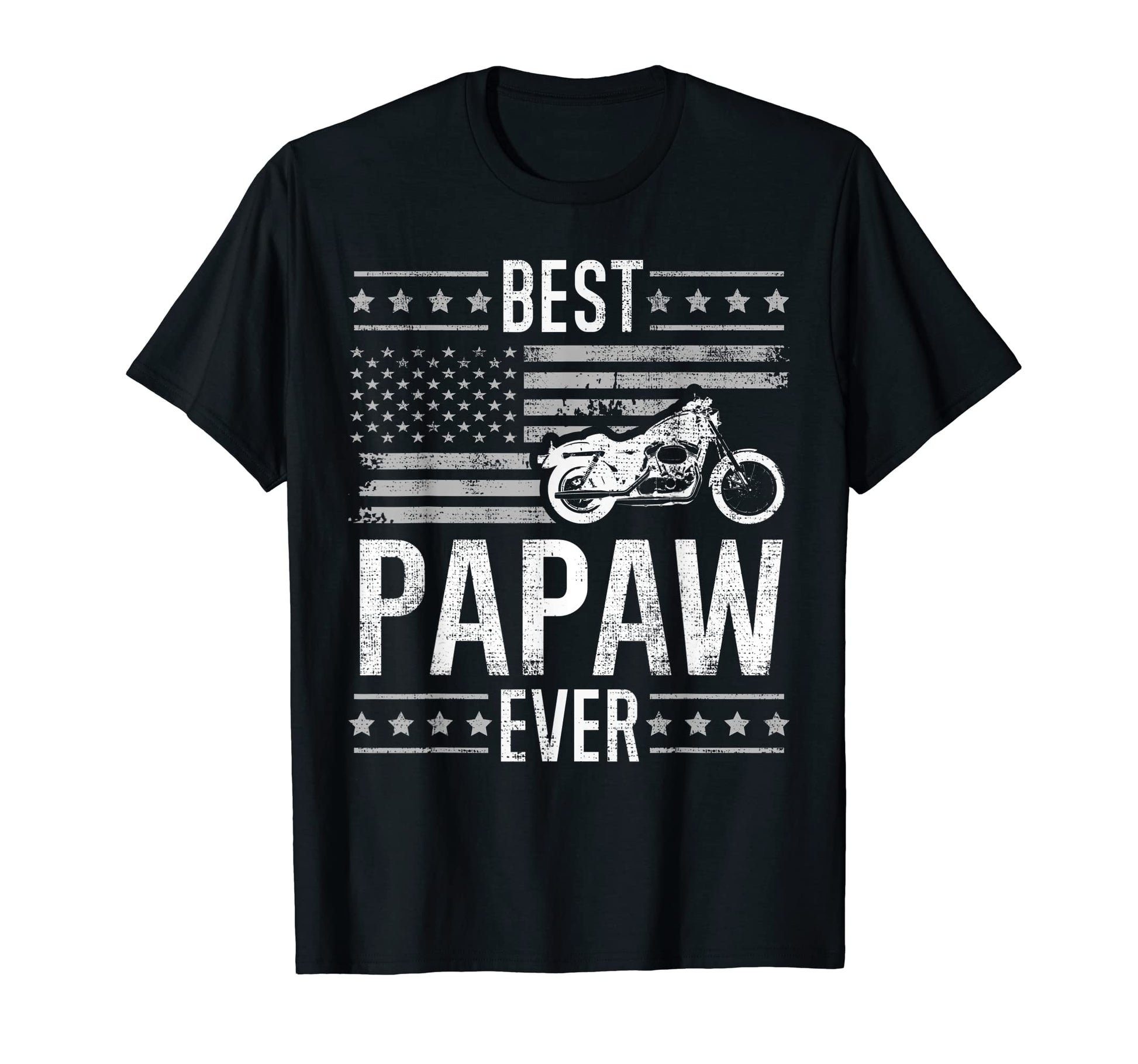 Best Papaw Ever Motorcycle American T-Shirt - Aesthetic Graphic Unisex - T-Shirt, Sweatshirt, Hoodie