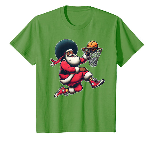 African American Santa Claus T-Shirt - Casual Everyday Wear Men Women - T-Shirt, Sweatshirt, Hoodie