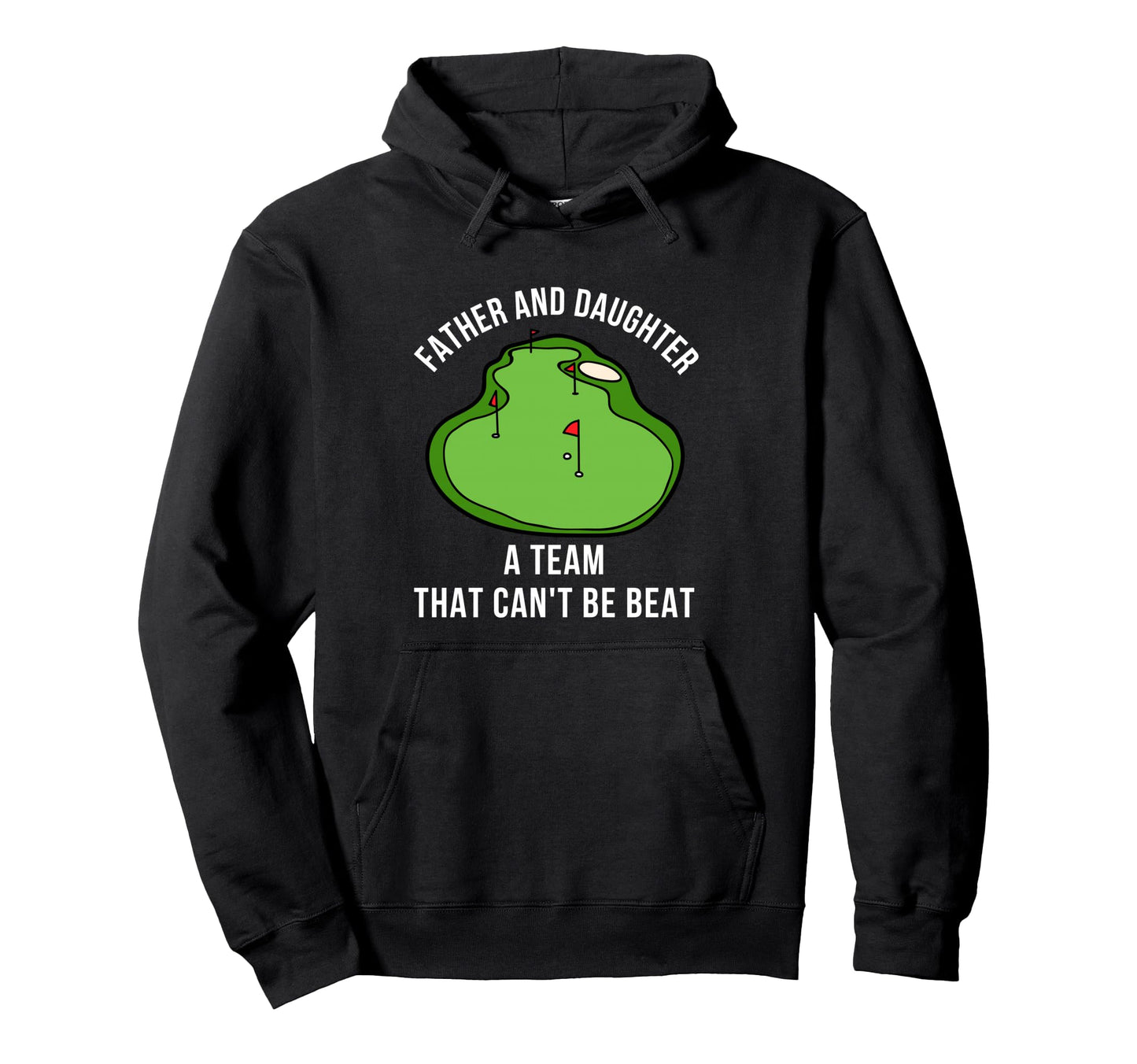 Fathers Day Dad Daughter Golf Hoodie - Aesthetic Graphic for Adults - T-Shirt, Sweatshirt, Hoodie