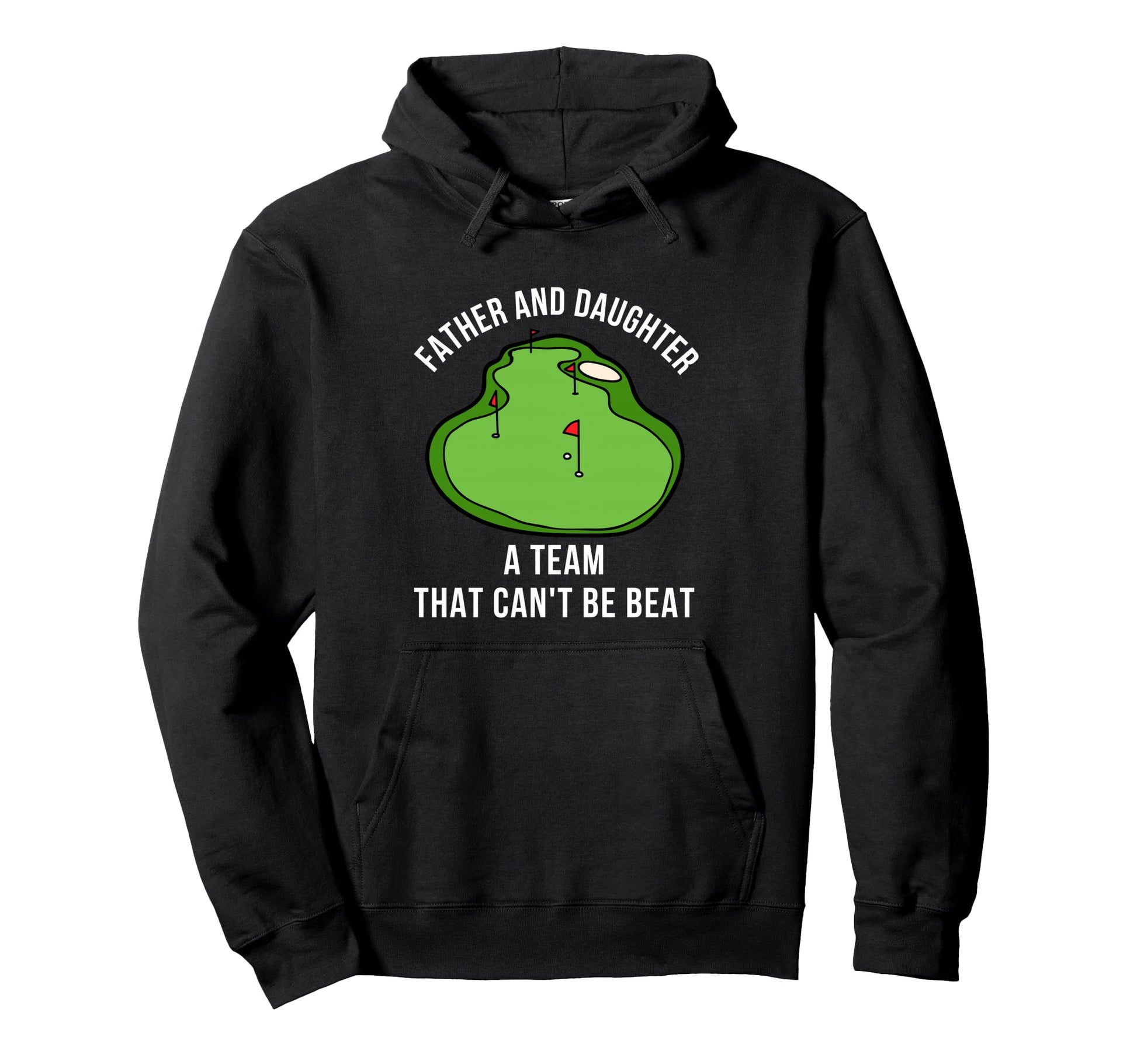 Fathers Day Dad Daughter Golf Hoodie - Aesthetic Graphic for Adults - T-Shirt, Sweatshirt, Hoodie