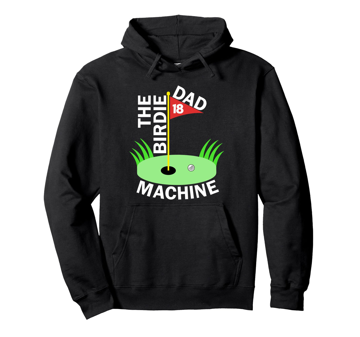 Golf Dad Father Day Golfing Outfit Hoodie - Custom Art Print for Adults - T-Shirt, Sweatshirt, Hoodie