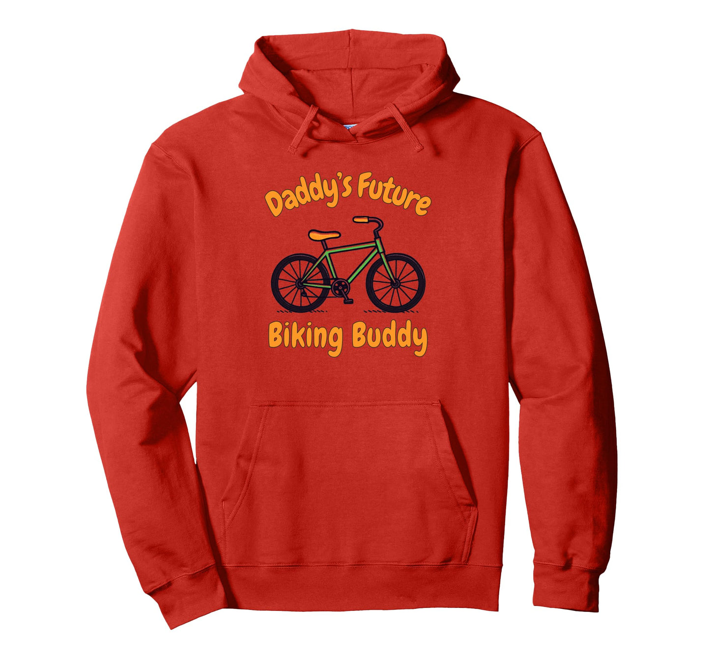 Biker Dad Daddys Future Biking Buddy Father Hoodie - Graphic Print Unisex - T-Shirt, Sweatshirt, Hoodie