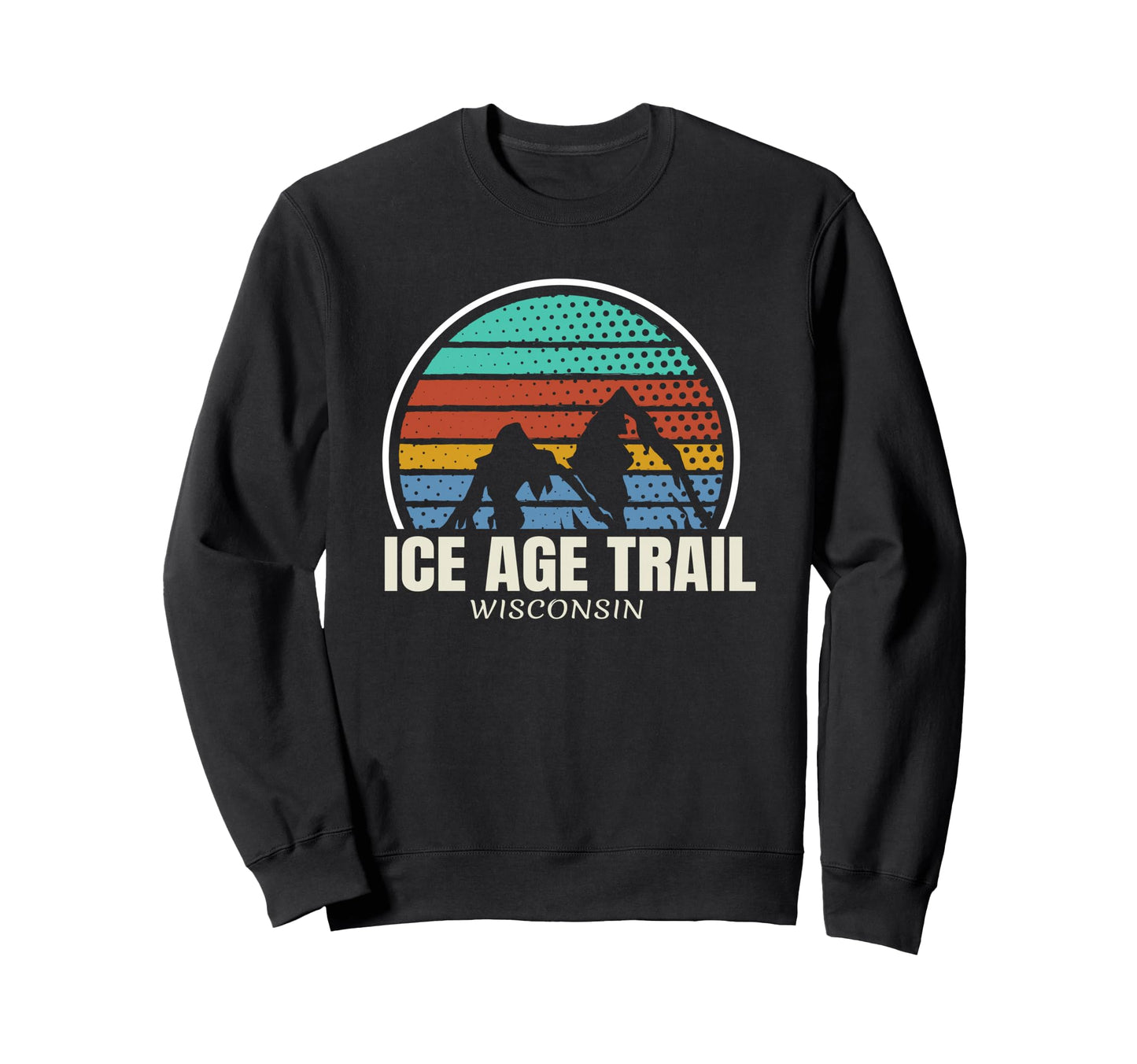 Ice Age Trail Hiker Camping Hiking Sweatshirt - Custom Art Print Unisex - T-Shirt, Sweatshirt, Hoodie