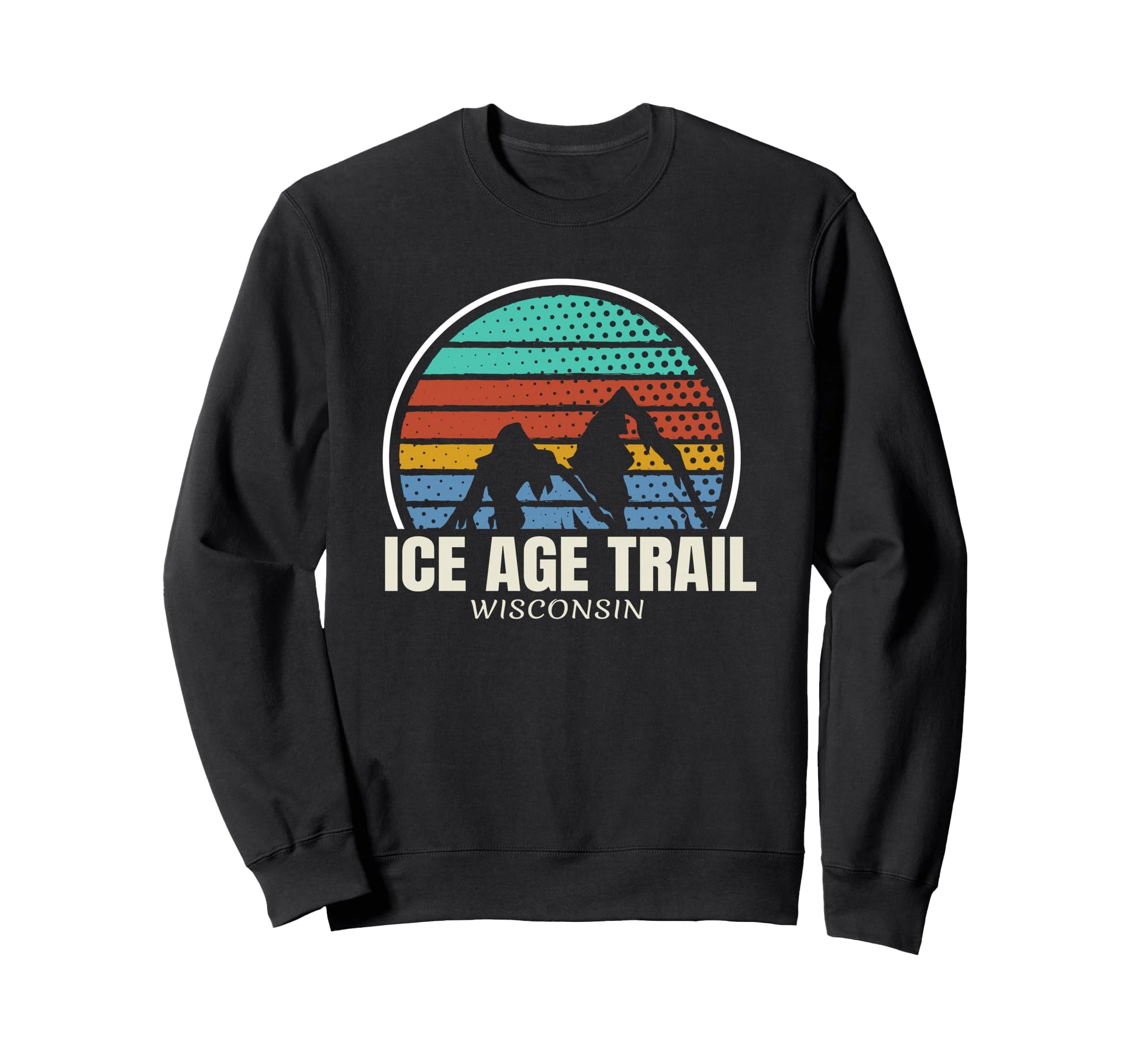 Ice Age Trail Hiker Camping Hiking Sweatshirt - Custom Art Print Unisex - T-Shirt, Sweatshirt, Hoodie