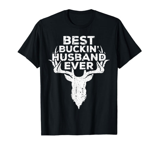 Best Buckin Husband Ever Hunting T-Shirt - Aesthetic Graphic Unisex - T-Shirt, Sweatshirt, Hoodie