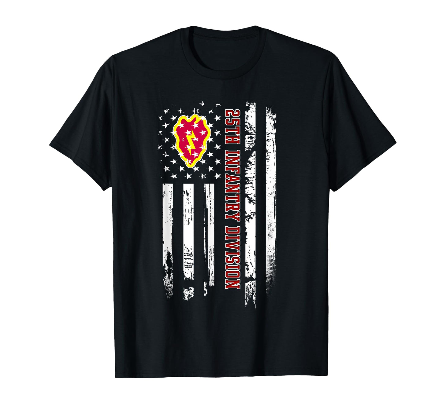 25Th Infantry Division American Flag T-Shirt - Trendy Graphic Unisex - T-Shirt, Sweatshirt, Hoodie