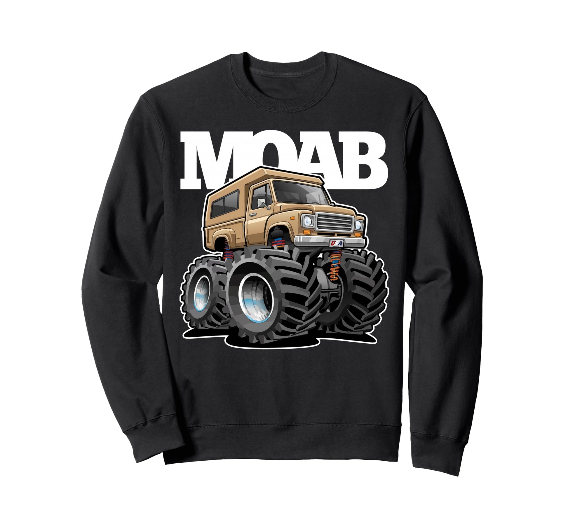Moab Utah Offroad 4X4 Pick Up Truck Sweatshirt - Custom Art Print Men Women - T-Shirt, Sweatshirt, Hoodie