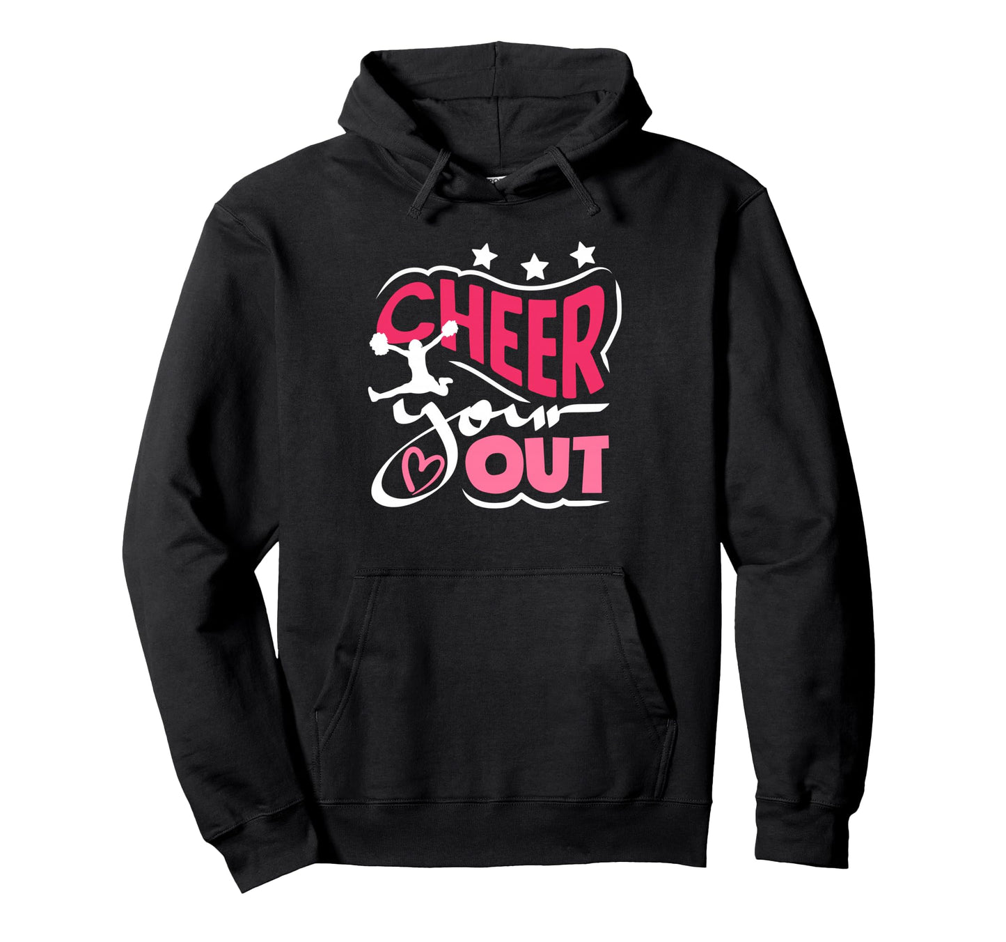 Cheer Your Heart Out Cheerleader Cheering Hoodie - Novelty Apparel Unisex - T-Shirt, Sweatshirt, Hoodie