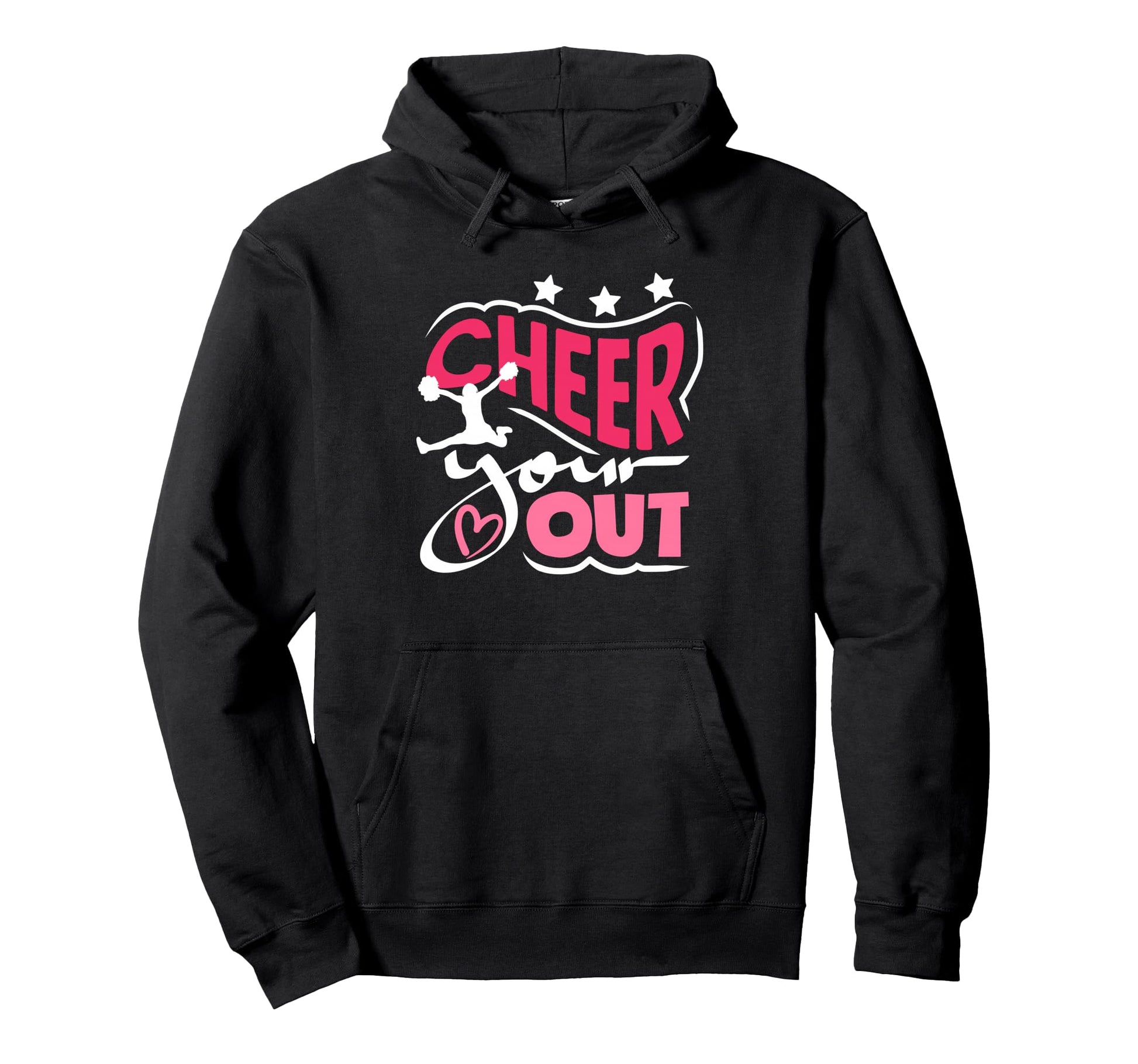 Cheer Your Heart Out Cheerleader Cheering Hoodie - Novelty Apparel Unisex - T-Shirt, Sweatshirt, Hoodie