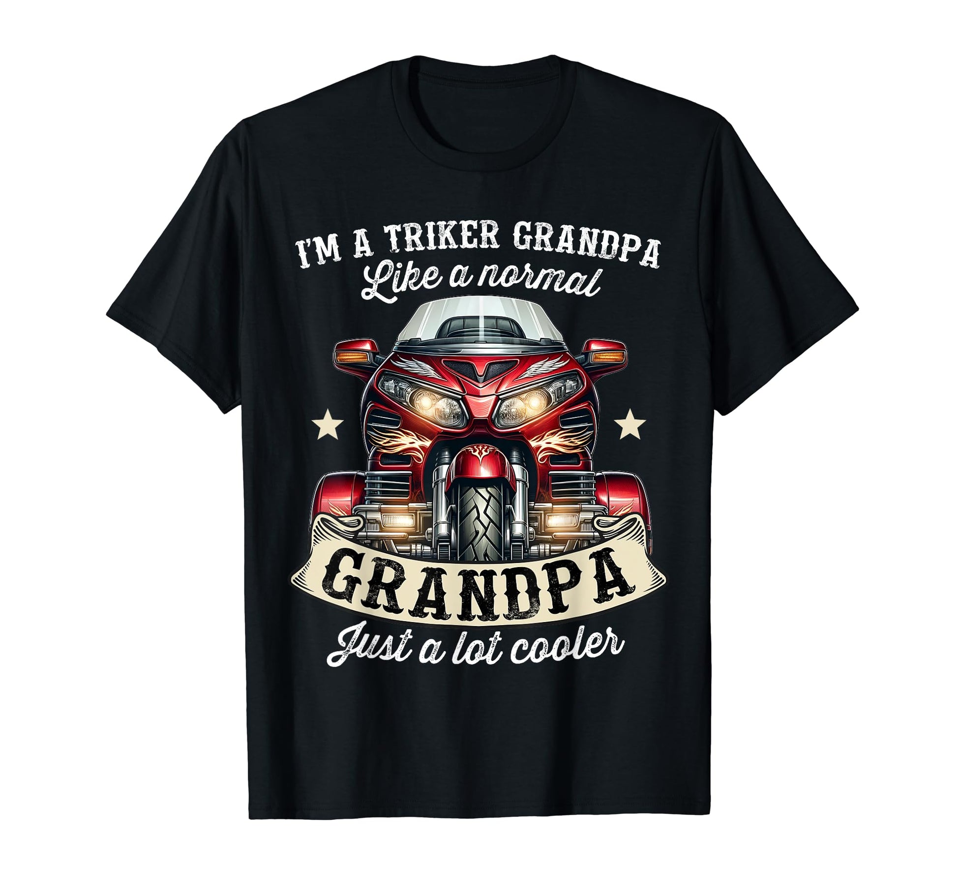 Grandpa Trike Rider 3 Wheels T-Shirt - Novelty Apparel for Adults - T-Shirt, Sweatshirt, Hoodie