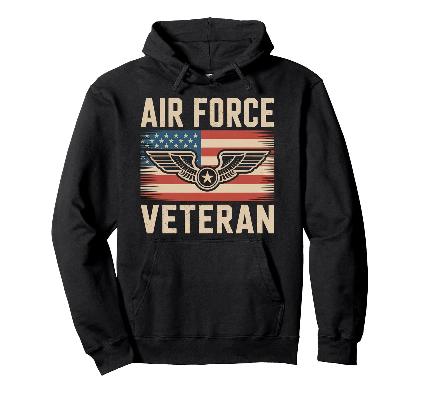 Air Force Veteran Us American Flag Dad Hoodie - Graphic Print Men Women - T-Shirt, Sweatshirt, Hoodie