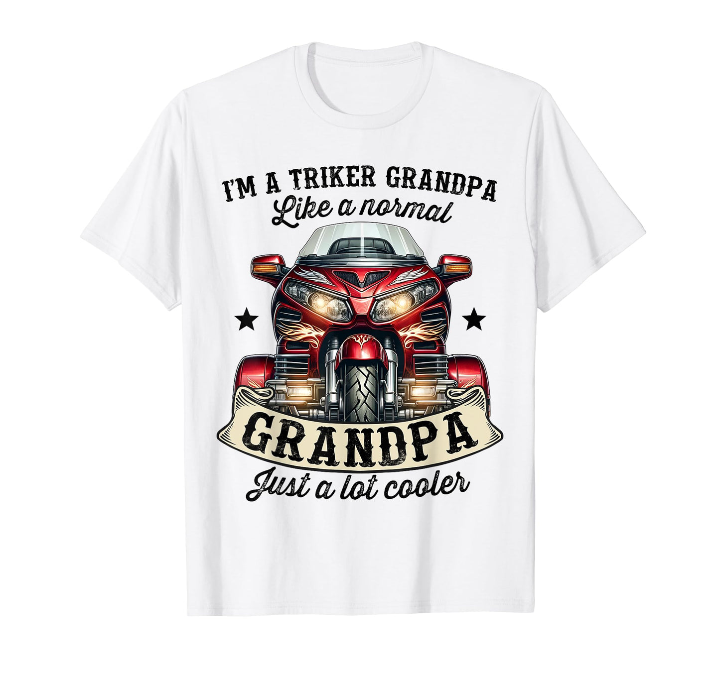Grandpa Trike Rider Three Wheeled T-Shirt - Novelty Apparel for Adults - T-Shirt, Sweatshirt, Hoodie