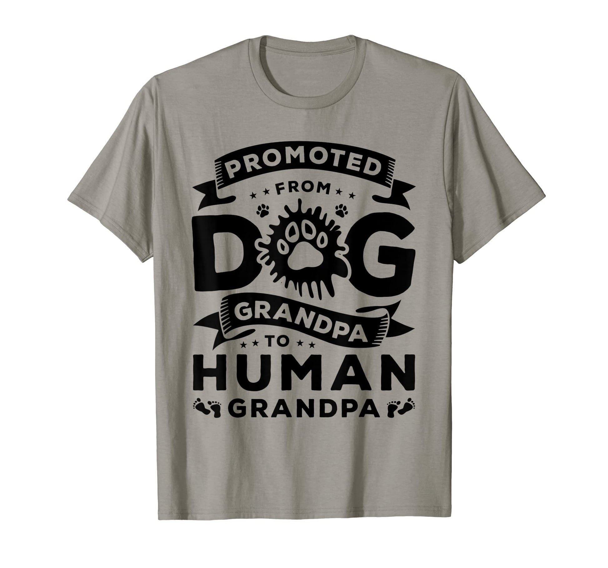 Mens Promoted From Dog Grandpa To T-Shirt - Unique Graphic for Adults - T-Shirt, Sweatshirt, Hoodie