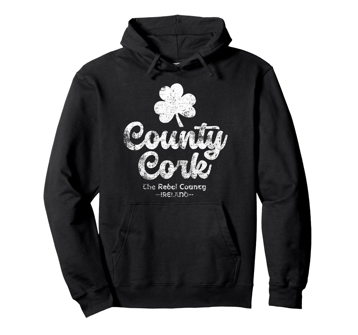 County Cork Ireland Rebel County Shamrock Hoodie - Minimalist Print Unisex - T-Shirt, Sweatshirt, Hoodie