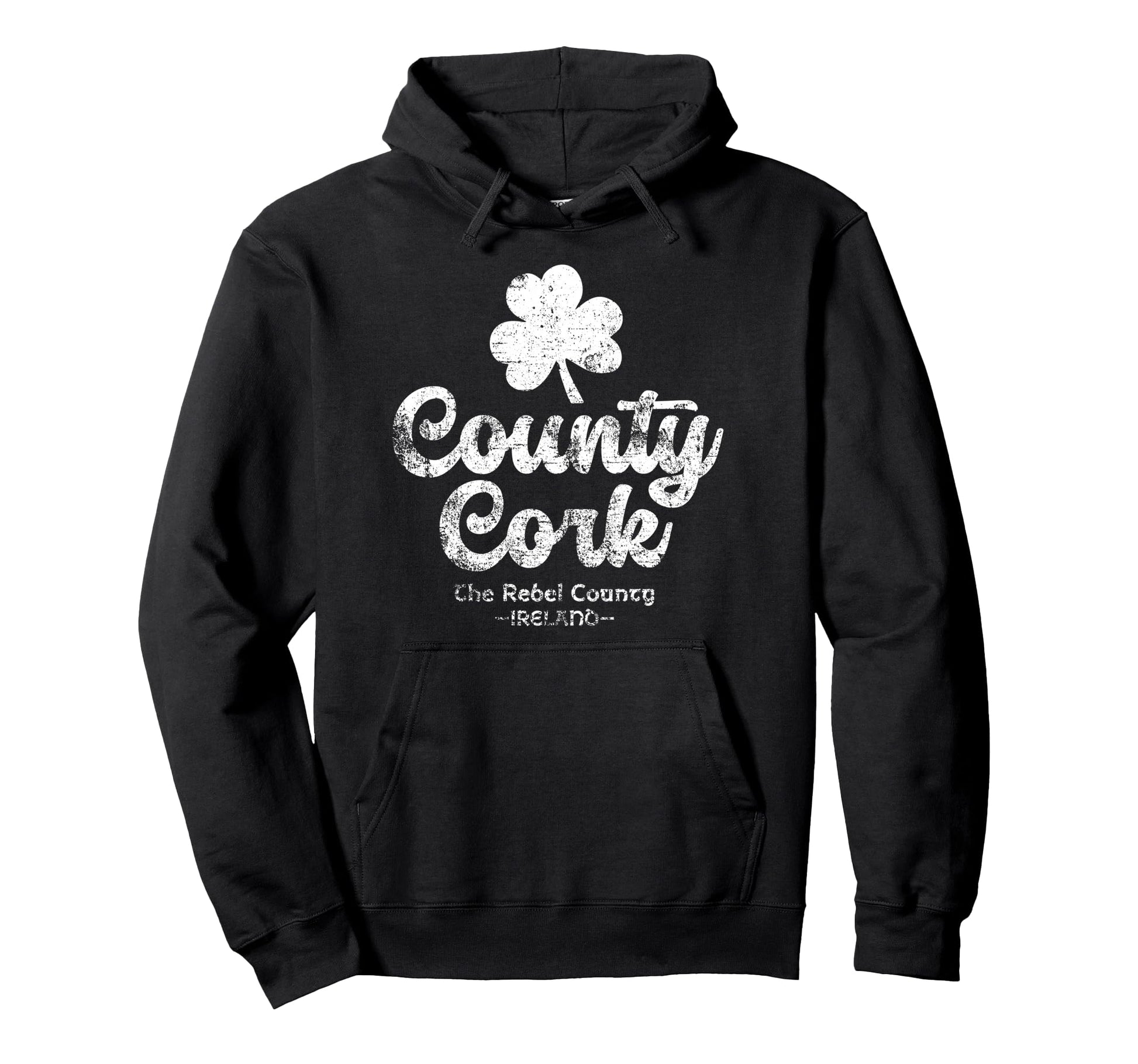 County Cork Ireland Rebel County Shamrock Hoodie - Minimalist Print Unisex - T-Shirt, Sweatshirt, Hoodie