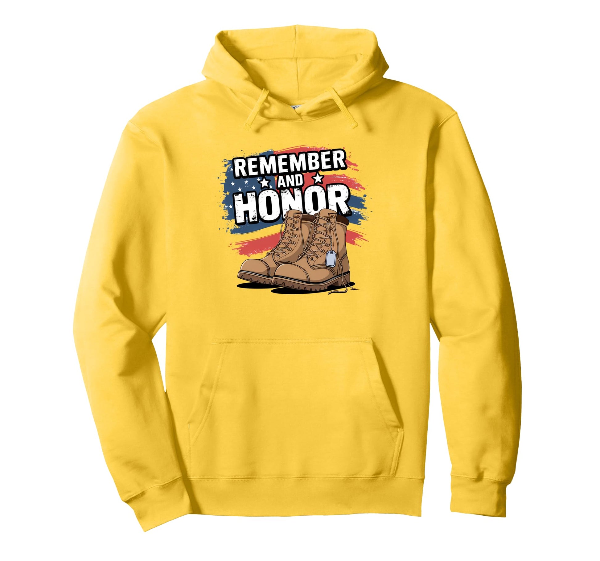 Remember And Honor Proud Veteran Dad Hoodie - Custom Art Print Men Women - T-Shirt, Sweatshirt, Hoodie