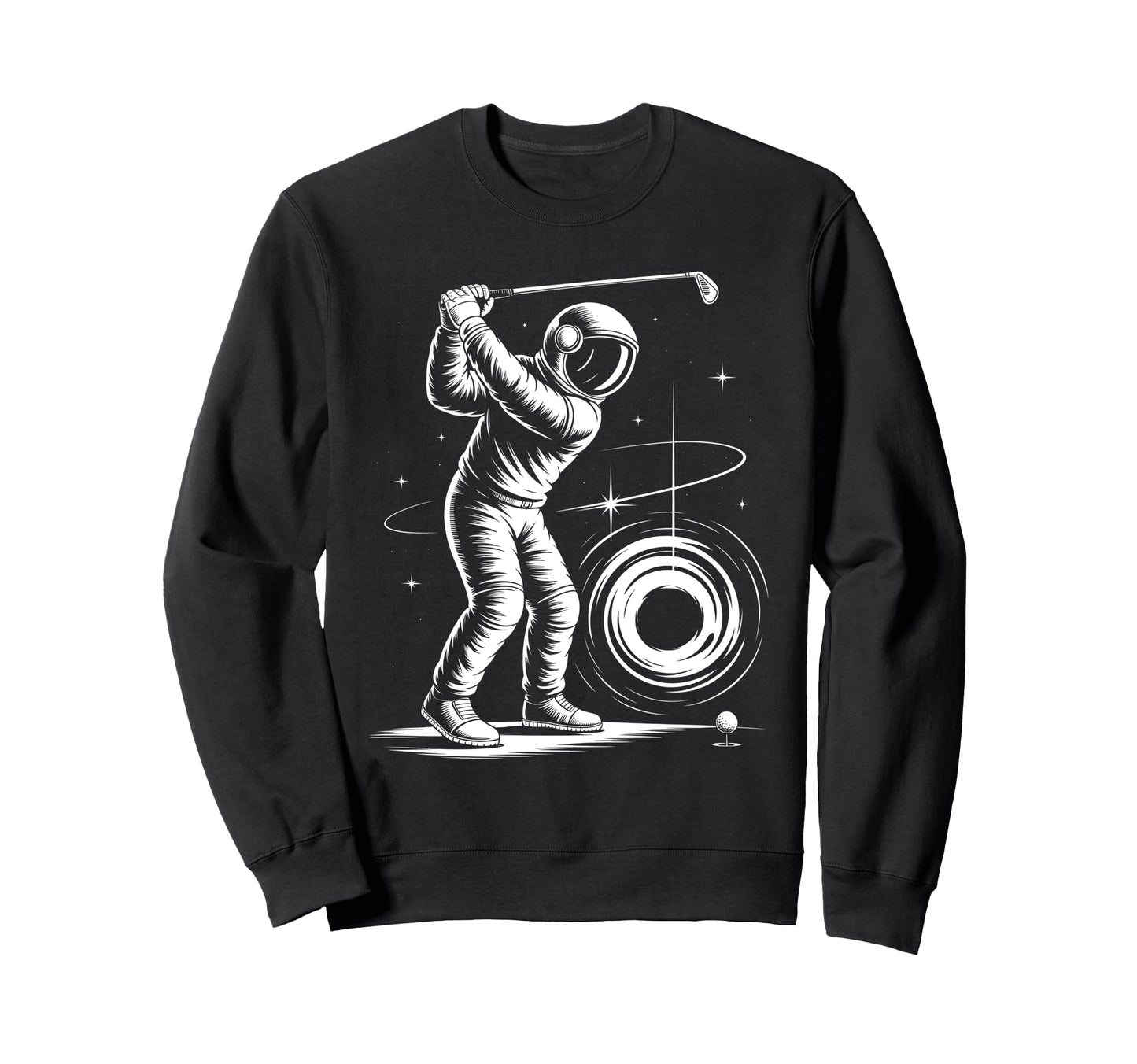 Funny Par Dad Space Golf Golfing Sweatshirt - Custom Art Print Unisex - T-Shirt, Sweatshirt, Hoodie