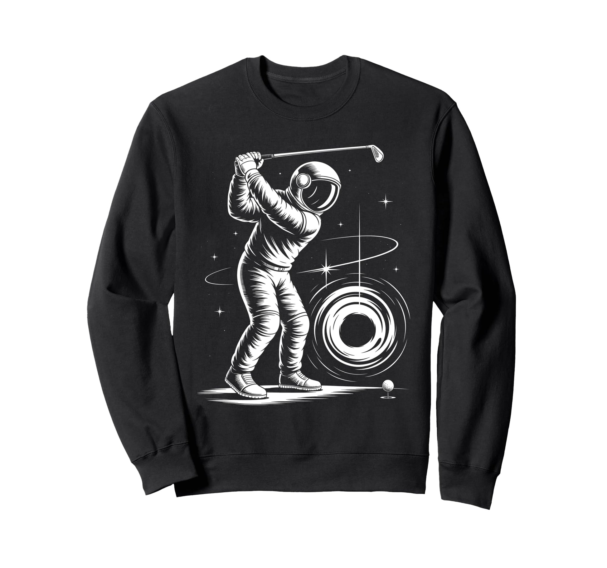 Funny Par Dad Space Golf Golfing Sweatshirt - Custom Art Print Unisex - T-Shirt, Sweatshirt, Hoodie