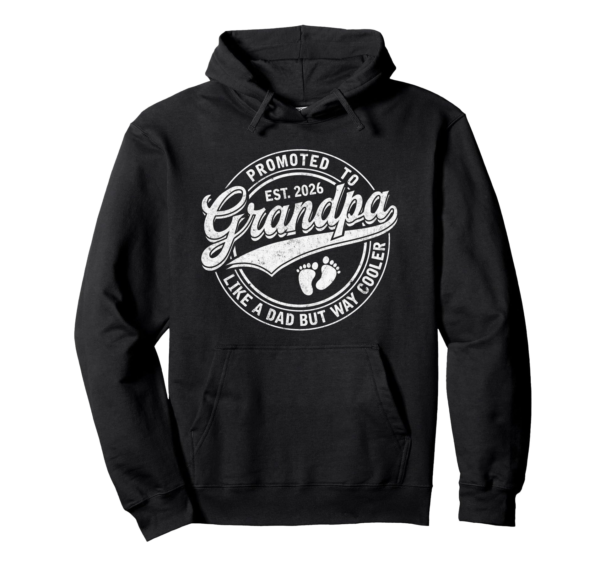 Promoted To Grandpa Est 2026 Hoodie - Casual Everyday Wear Unisex - T-Shirt, Sweatshirt, Hoodie