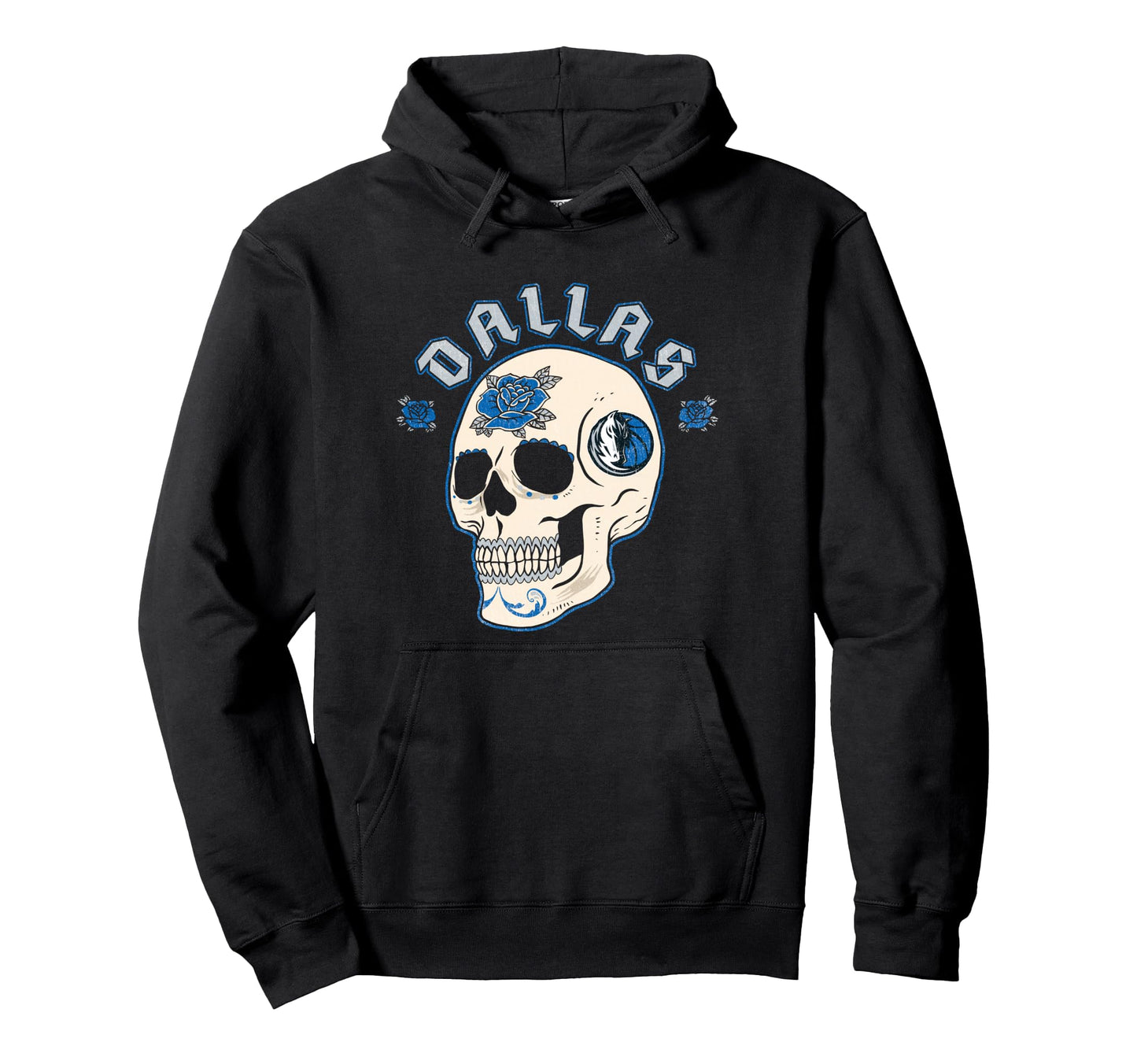 Nba Dallas Mavericks Halloween Floral Hoodie - Novelty Apparel Men Women - T-Shirt, Sweatshirt, Hoodie
