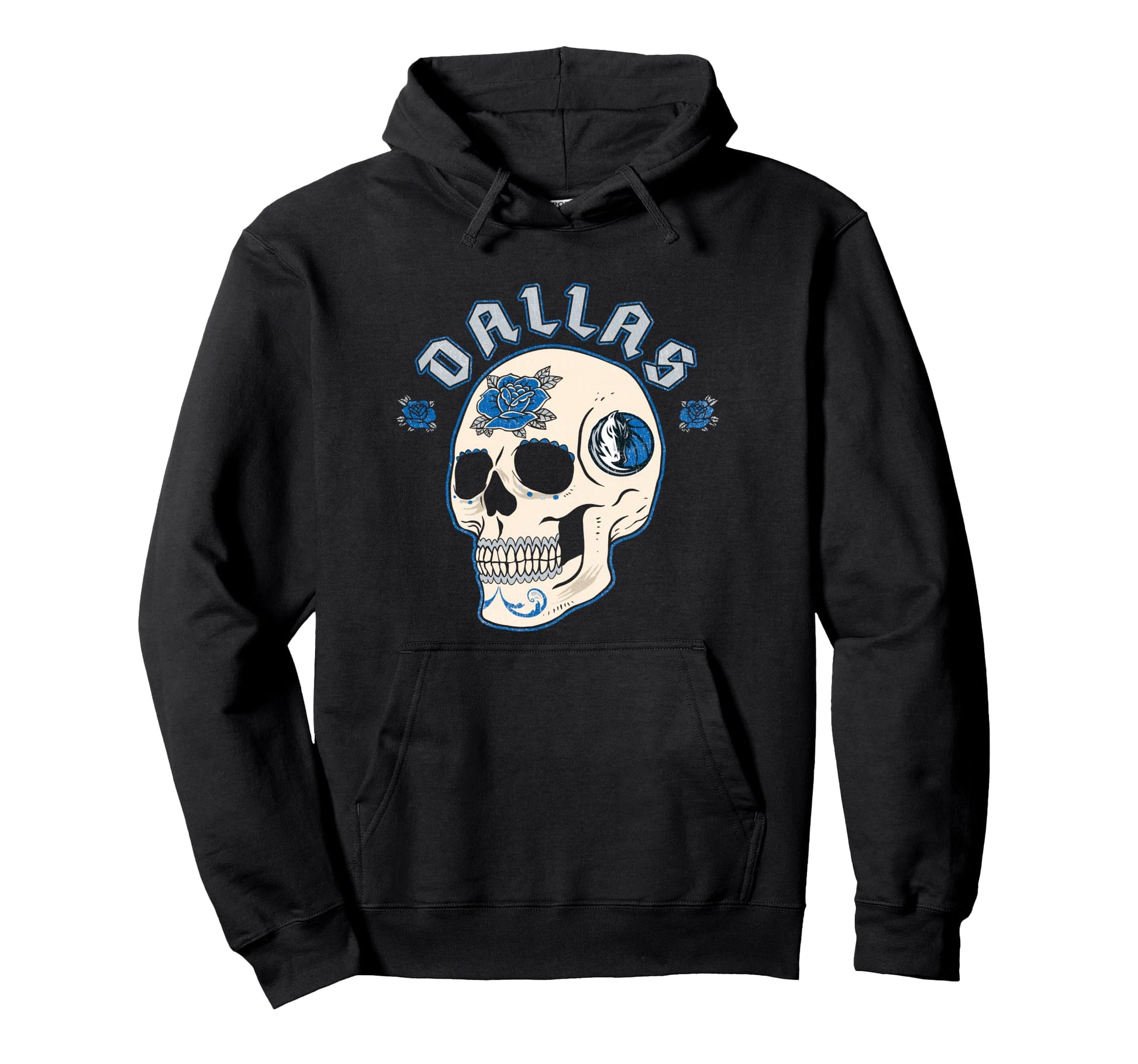 Nba Dallas Mavericks Halloween Floral Hoodie - Novelty Apparel Men Women - T-Shirt, Sweatshirt, Hoodie