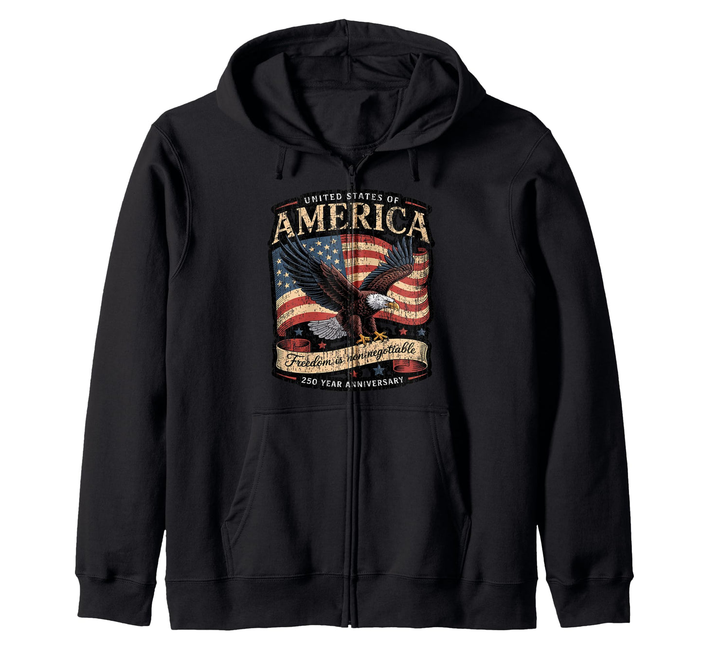 United States 250 Year Anniversary Hoodie - Casual Everyday Wear Unisex - T-Shirt, Sweatshirt, Hoodie