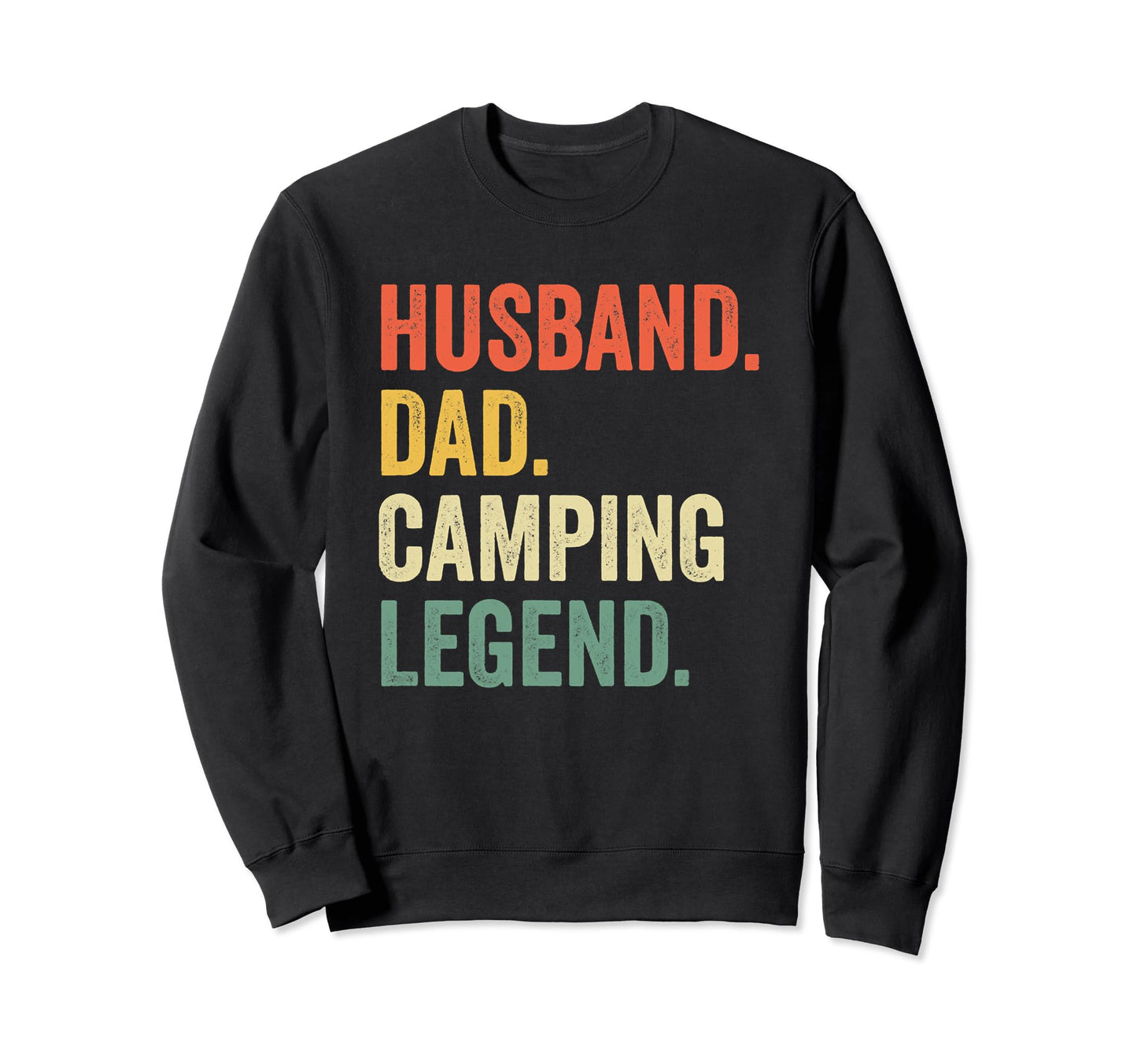 Funny Camper Husband Dad Camping Sweatshirt - Minimalist Print Men Women - T-Shirt, Sweatshirt, Hoodie