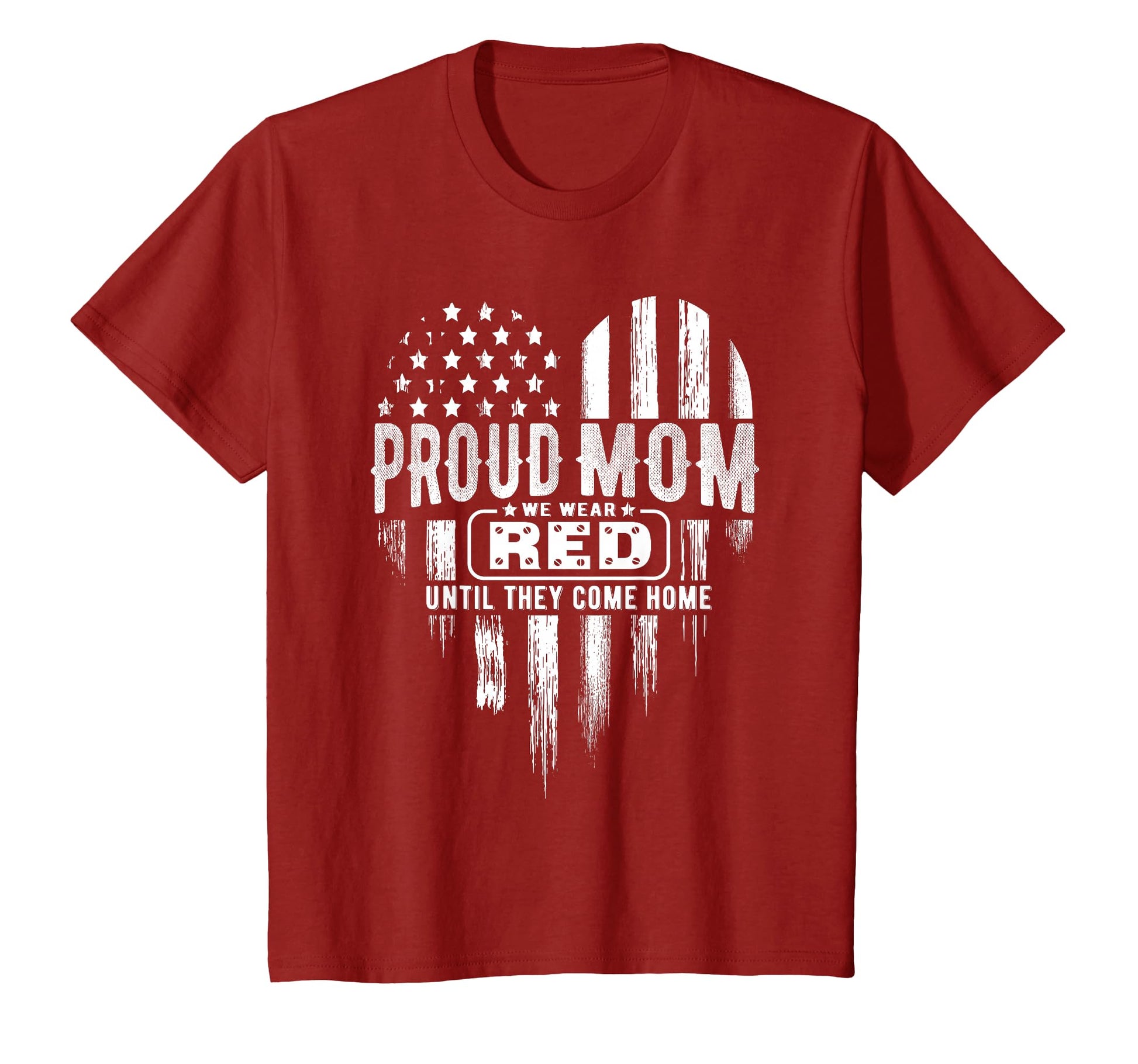 Proud Mom We Wear Red Friday T-Shirt - Aesthetic Graphic Men Women - T-Shirt, Sweatshirt, Hoodie