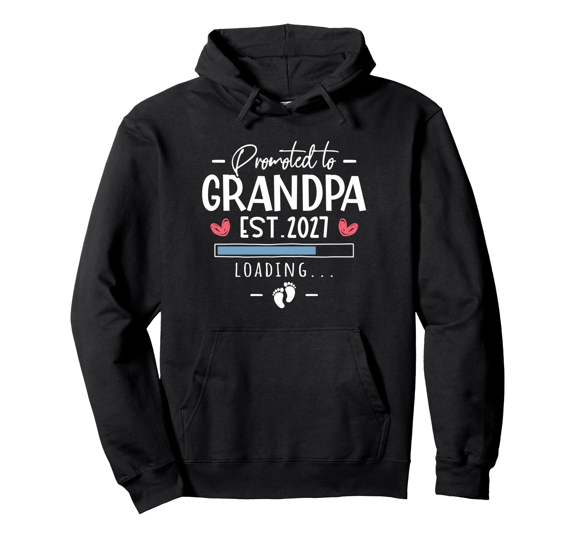 Promoted To Grandpa 2027 Hoodie - Casual Everyday Wear for Adults - T-Shirt, Sweatshirt, Hoodie