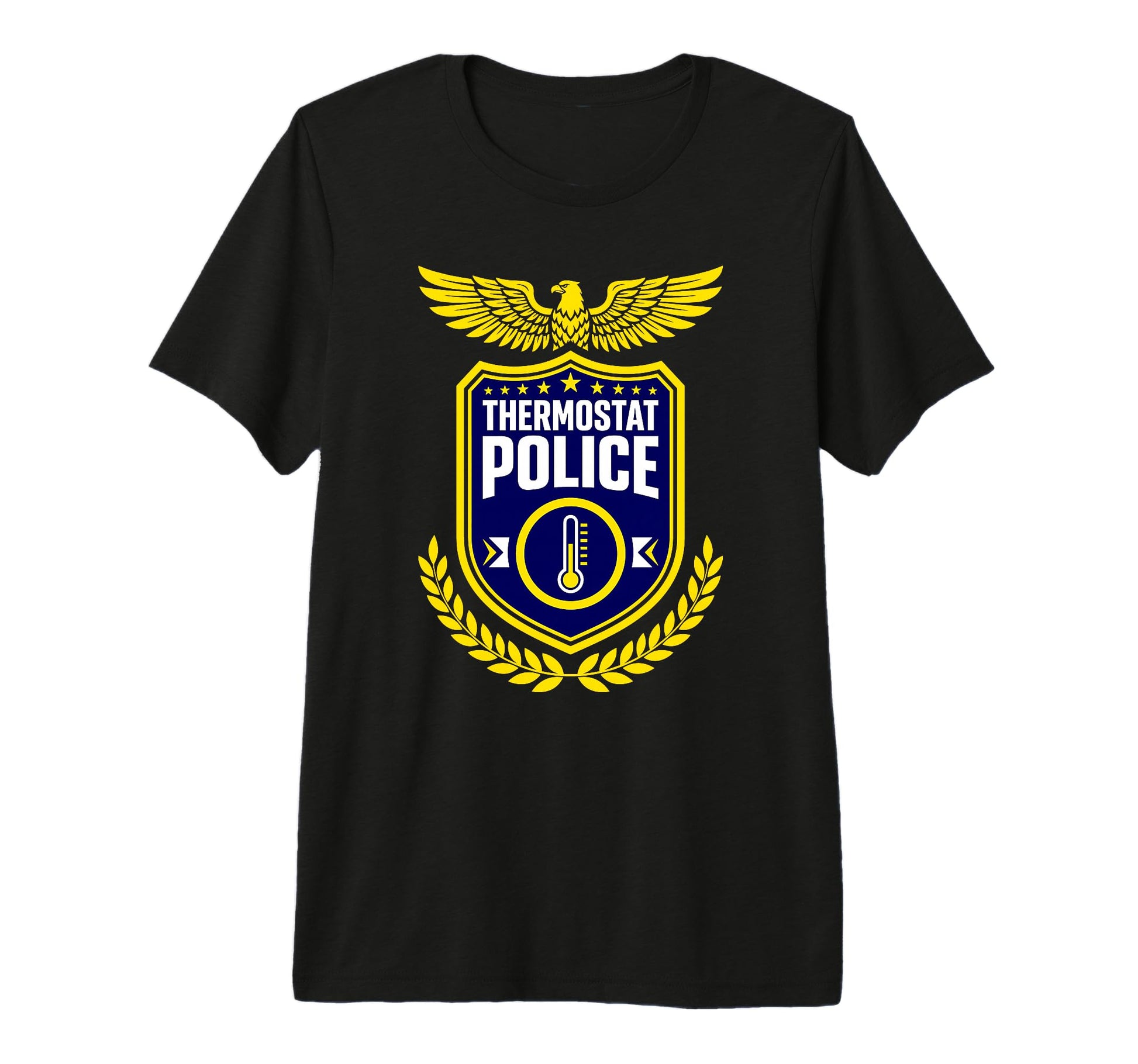 Thermostat Police Sarcastic Dad Tri Blend T-Shirt - Unique Graphic Unisex - T-Shirt, Sweatshirt, Hoodie