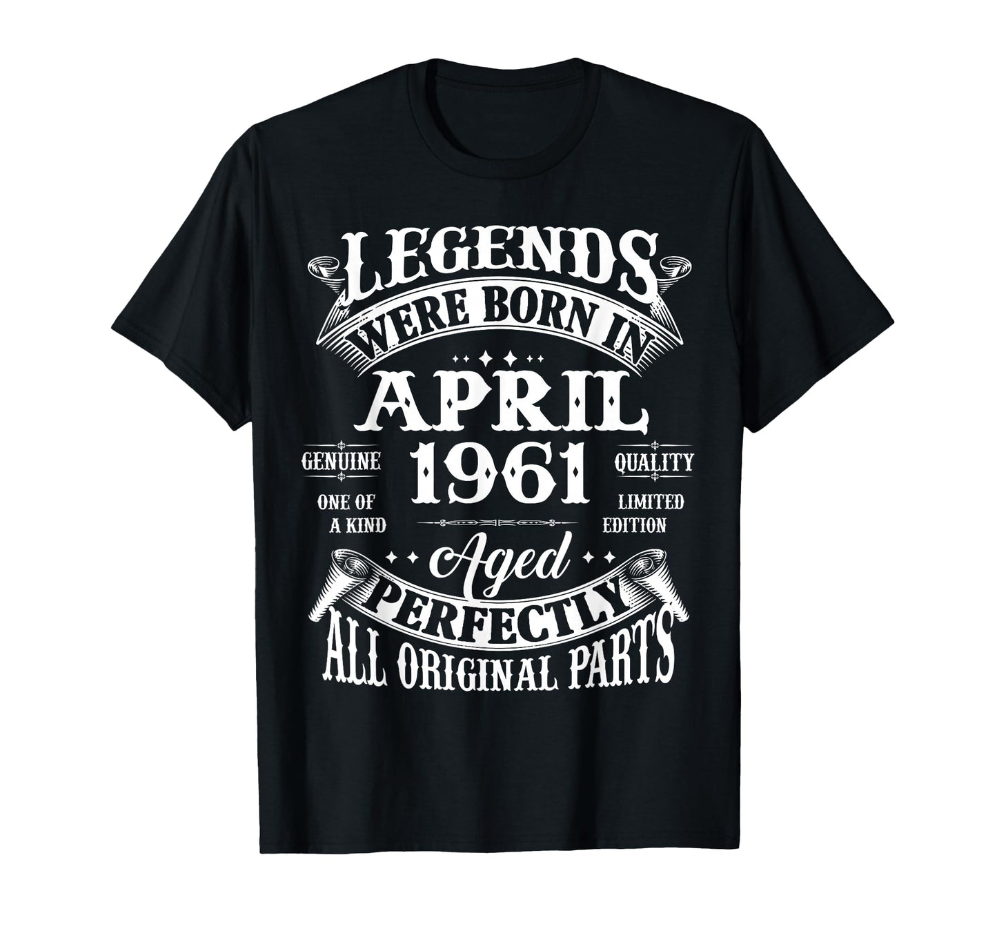 65Th Birthday Gift Legend Born April T-Shirt - Custom Art Print for Adults - T-Shirt, Sweatshirt, Hoodie