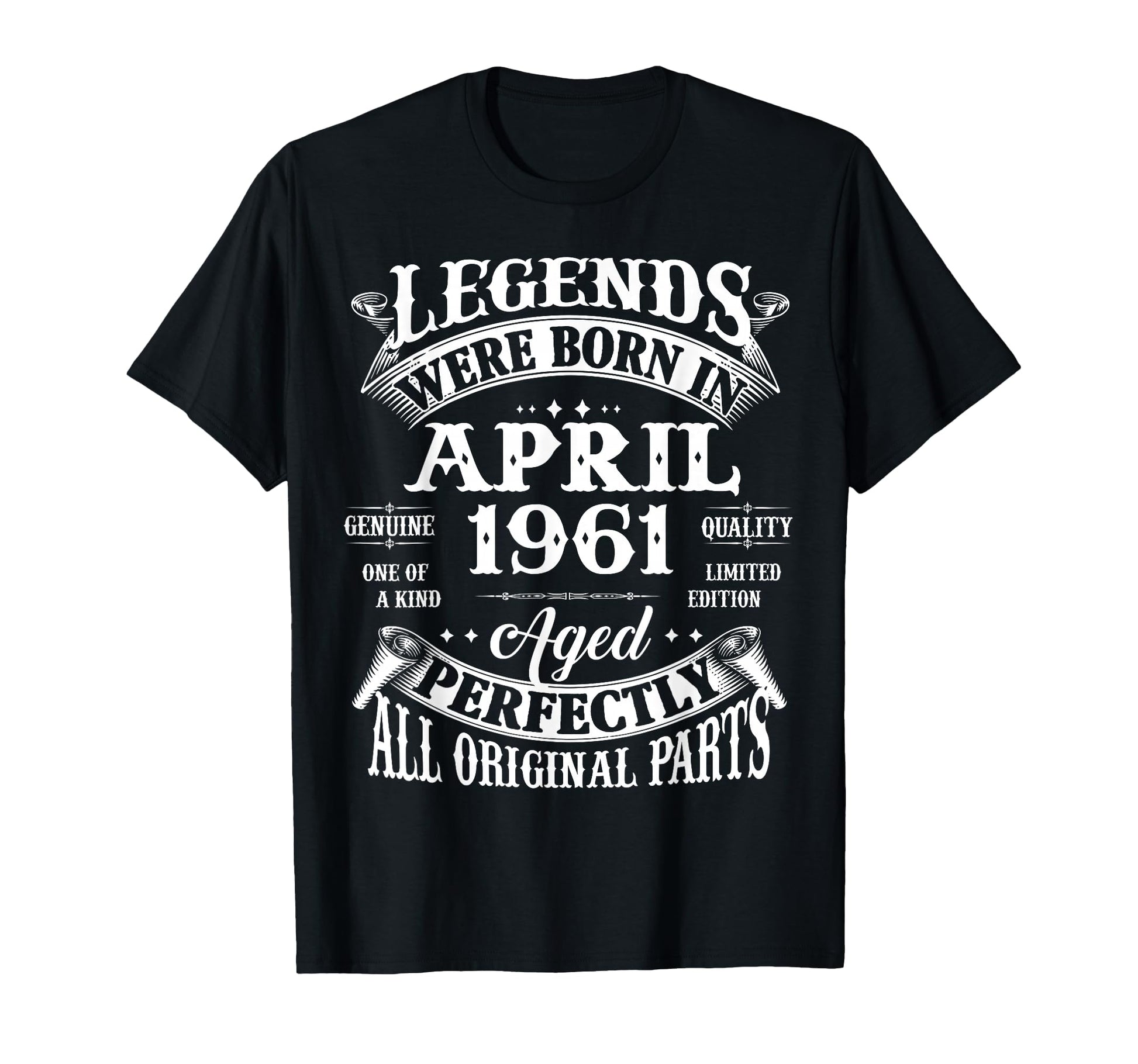 65Th Birthday Gift Legend Born April T-Shirt - Custom Art Print for Adults - T-Shirt, Sweatshirt, Hoodie