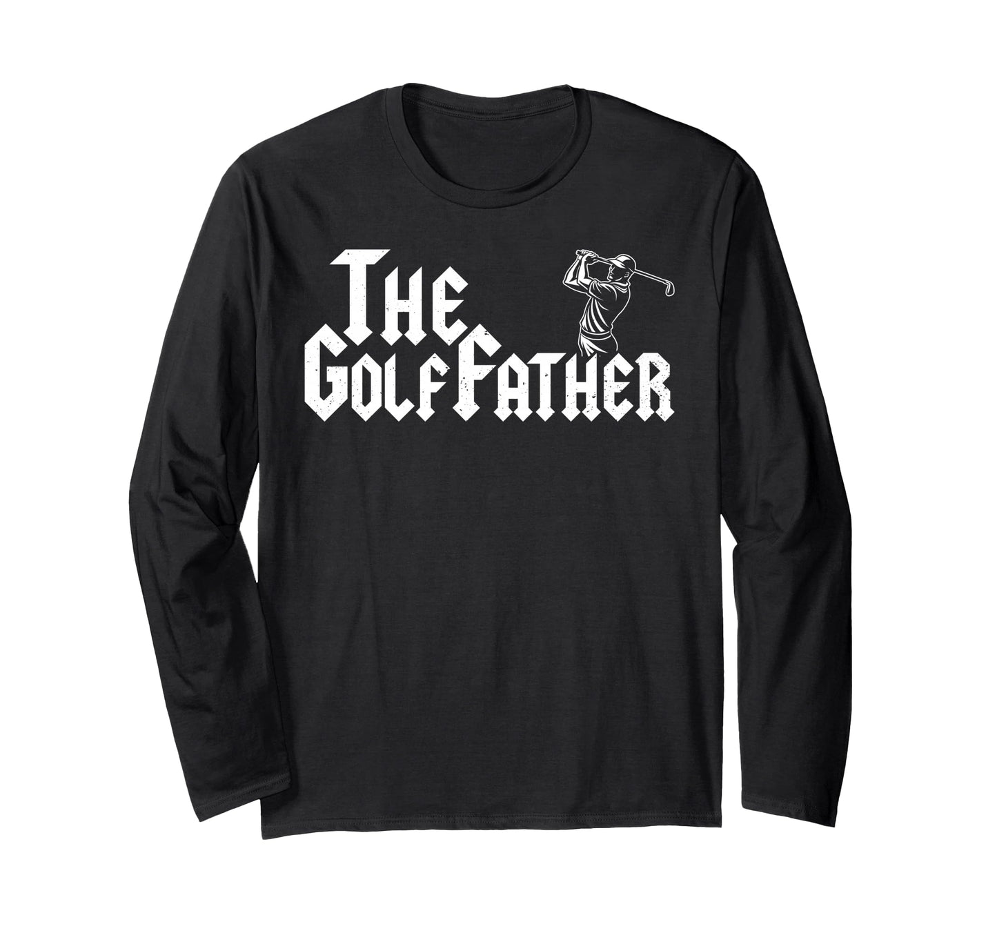 Golffather Golf Dad Golfing Gift Swing Hoodie - Custom Art Print for Adults - T-Shirt, Sweatshirt, Hoodie