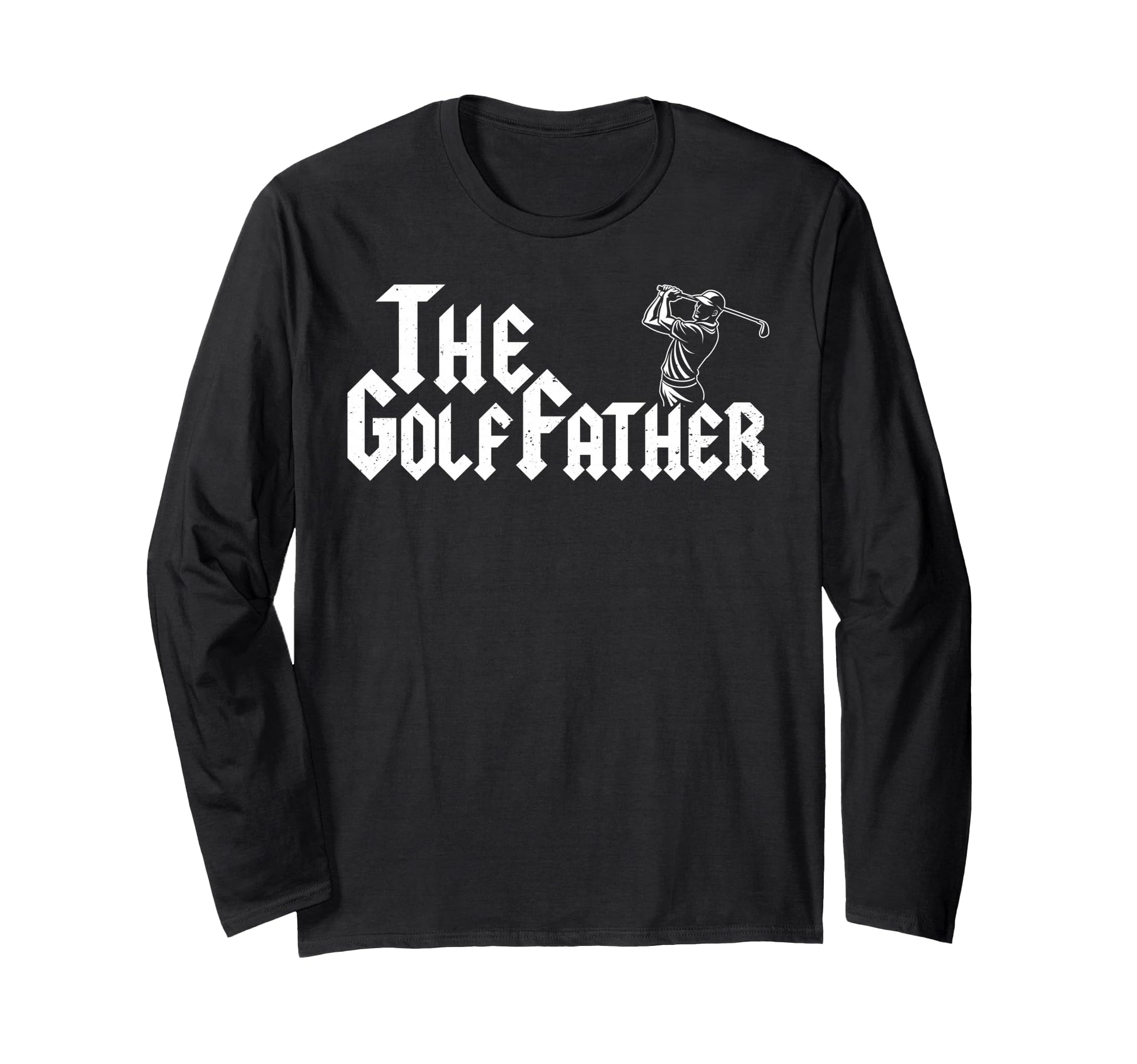 Golffather Golf Dad Golfing Gift Swing Hoodie - Custom Art Print for Adults - T-Shirt, Sweatshirt, Hoodie