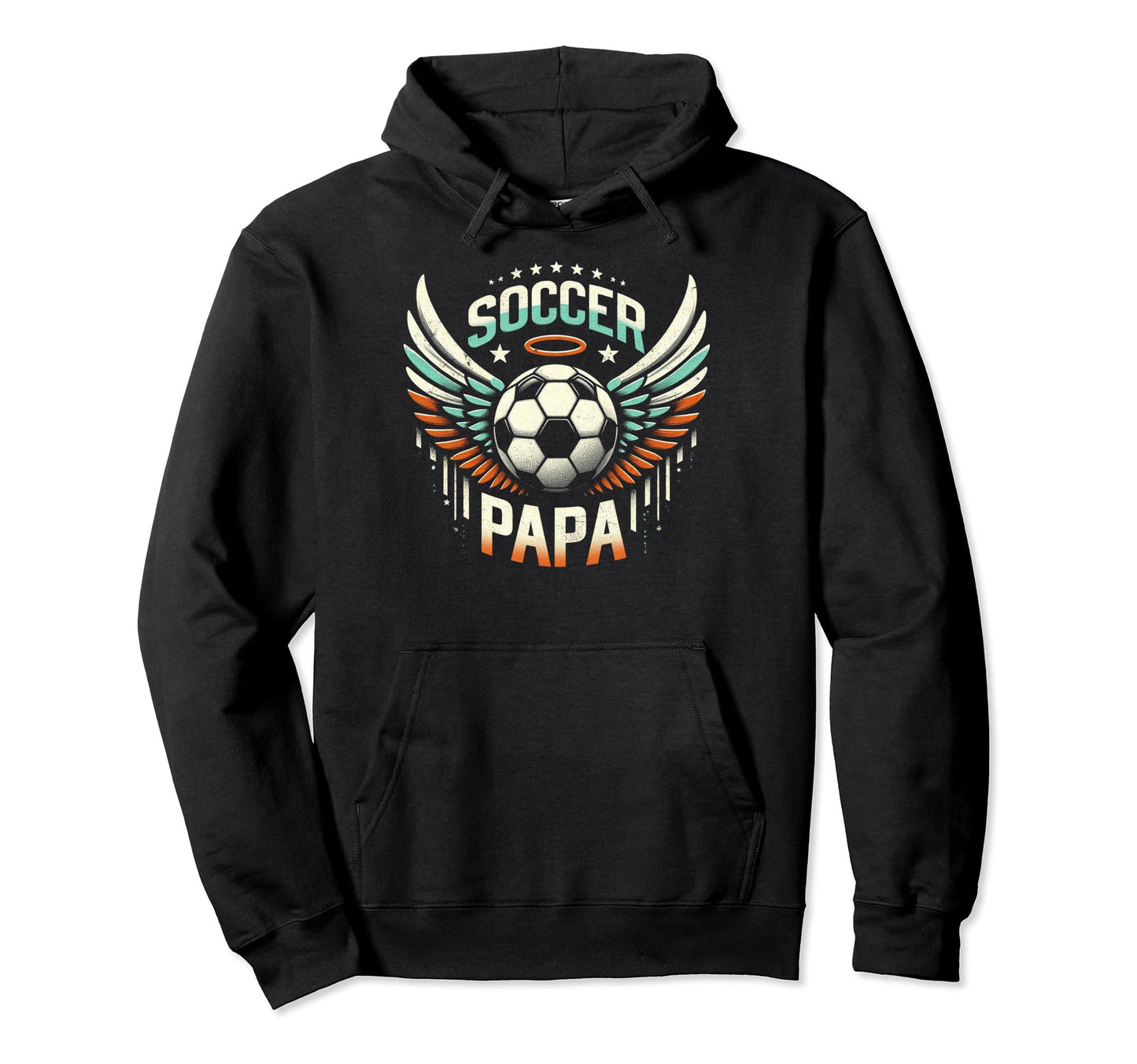 Soccer Papa Family Matching Dad Fathers Hoodie - Custom Art Print Unisex - T-Shirt, Sweatshirt, Hoodie