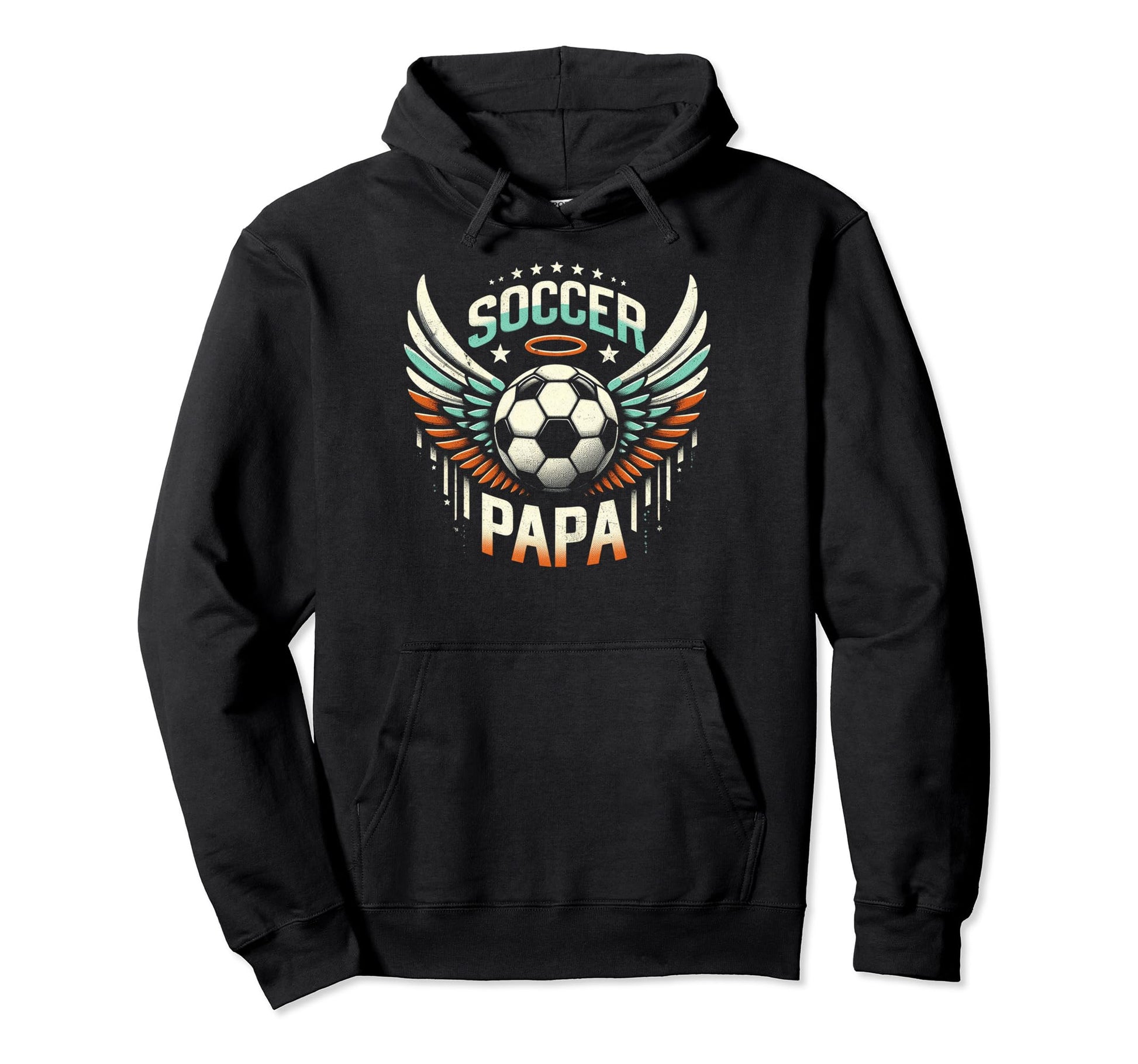 Soccer Papa Family Matching Dad Fathers Hoodie - Custom Art Print Unisex - T-Shirt, Sweatshirt, Hoodie