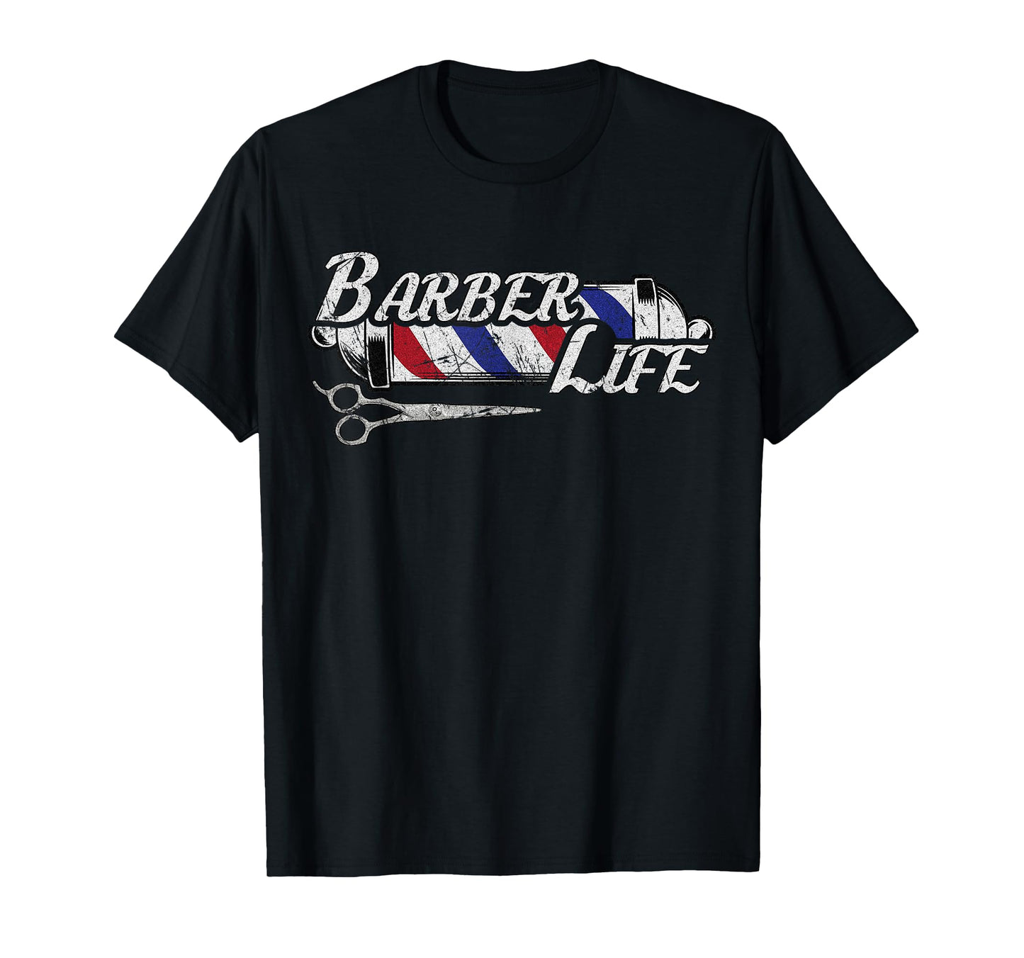 Barbers Pole Hair Hairstylist T-Shirt - Custom Art Print Unisex - T-Shirt, Sweatshirt, Hoodie