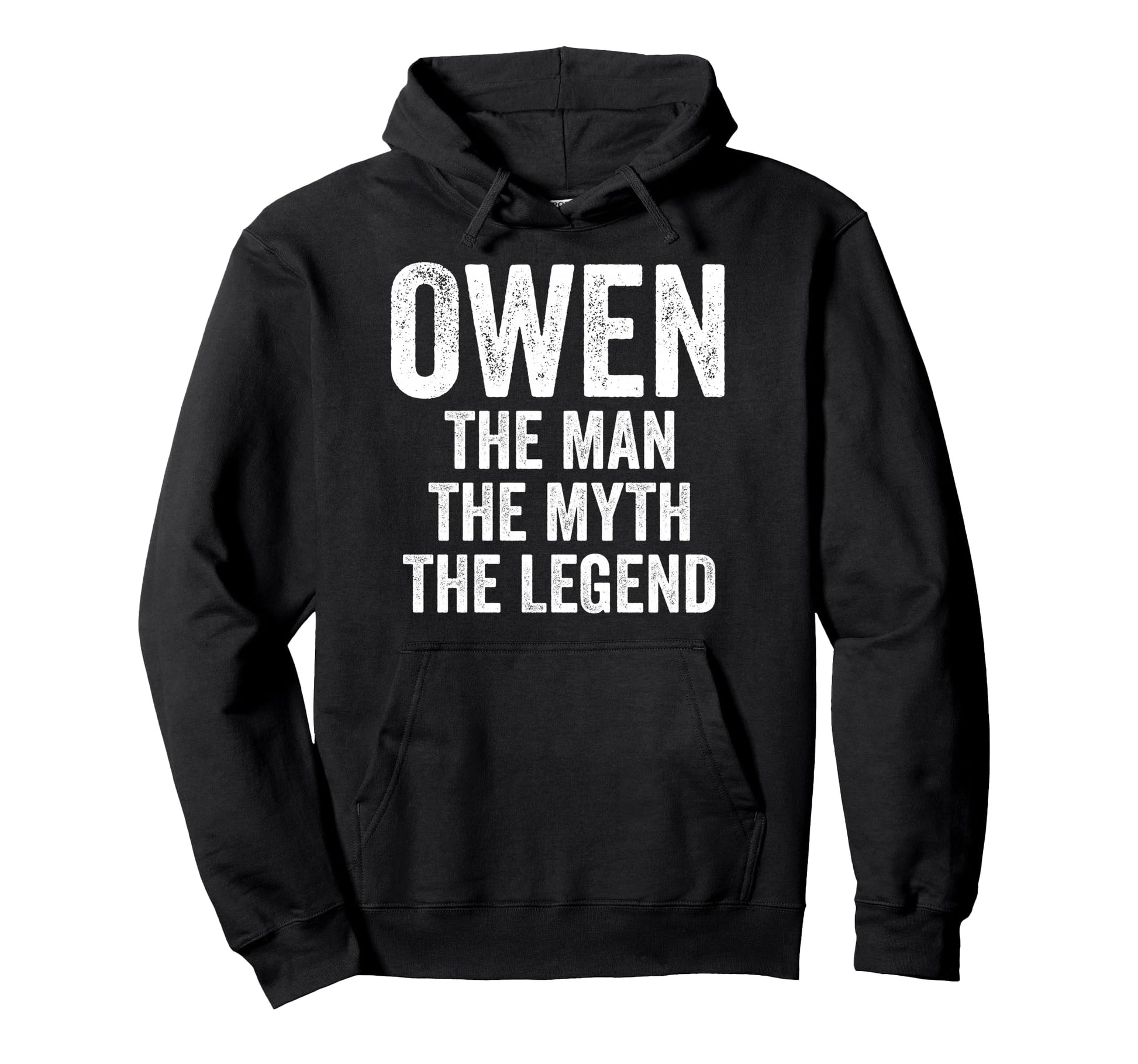 Owen Myth Legend First Name Owen Hoodie - Minimalist Print Men Women - T-Shirt, Sweatshirt, Hoodie