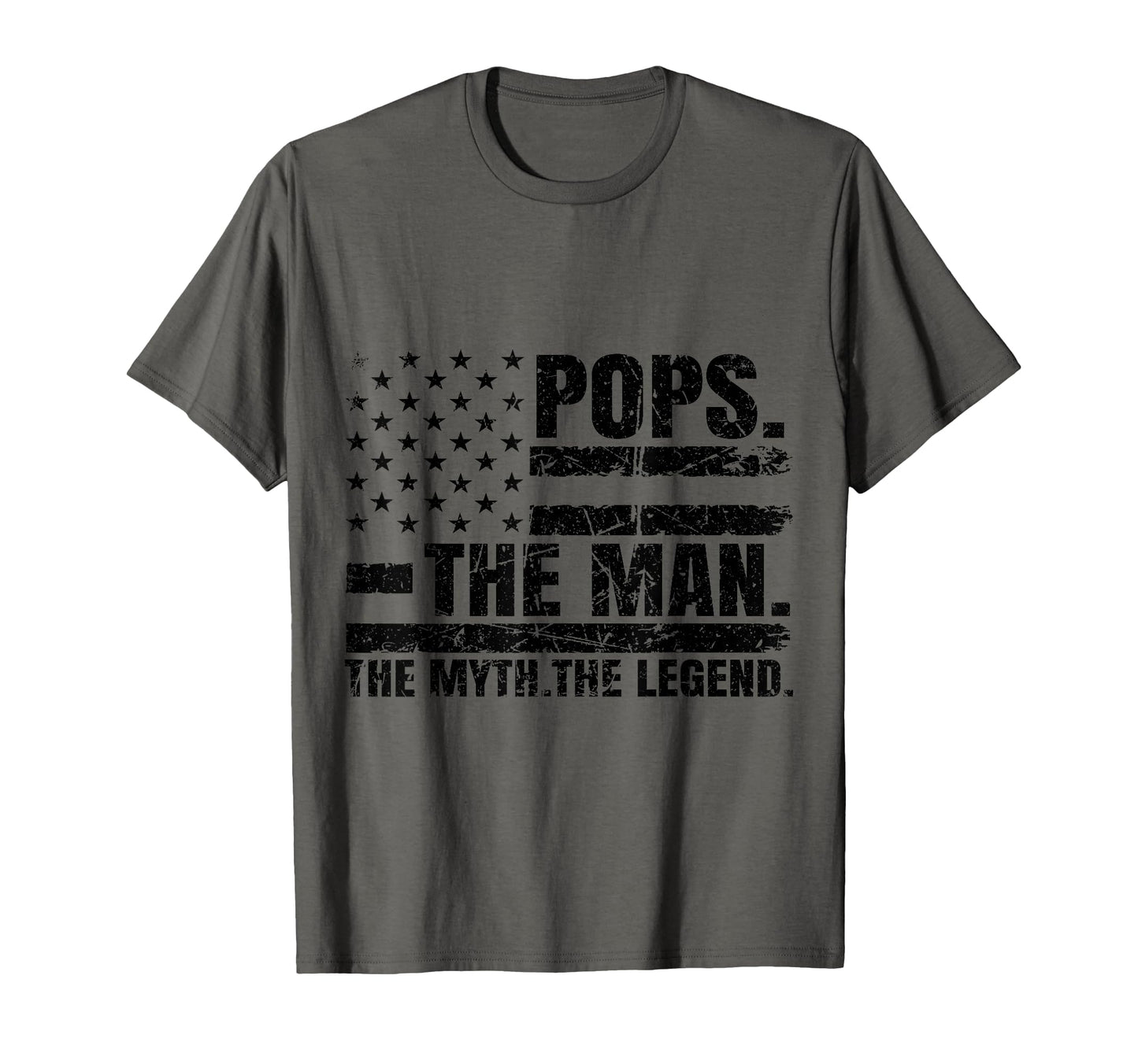 Pops Myth Legend Dad Grandpa T-Shirt - Custom Art Print for Adults - T-Shirt, Sweatshirt, Hoodie