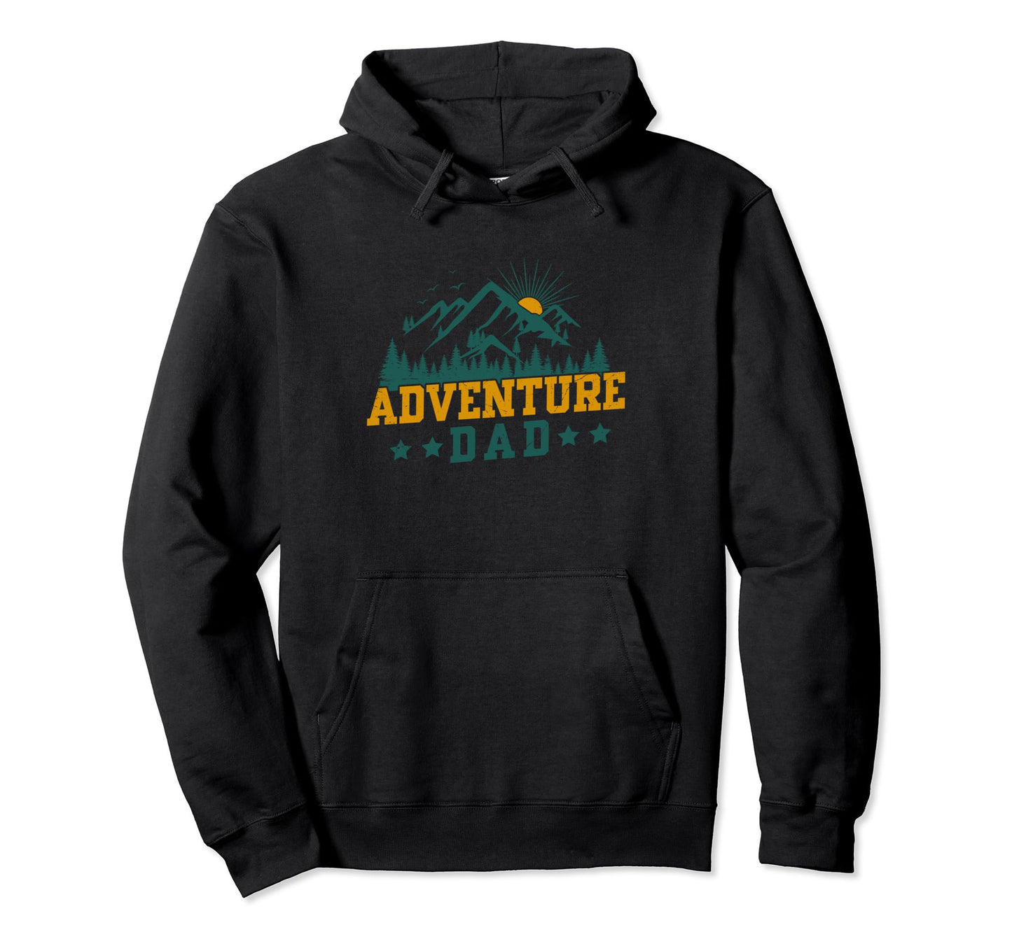 Dad Happy Camper Camping Family Hoodie - Unique Graphic for Adults - T-Shirt, Sweatshirt, Hoodie