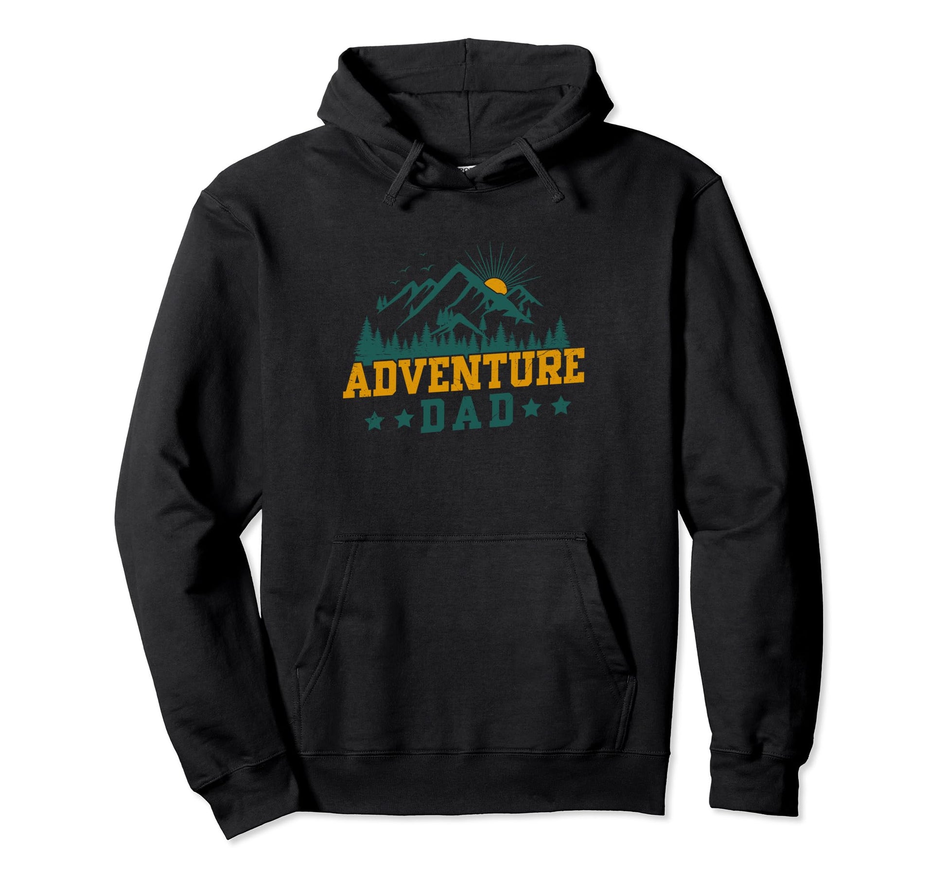 Dad Happy Camper Camping Family Hoodie - Unique Graphic for Adults - T-Shirt, Sweatshirt, Hoodie