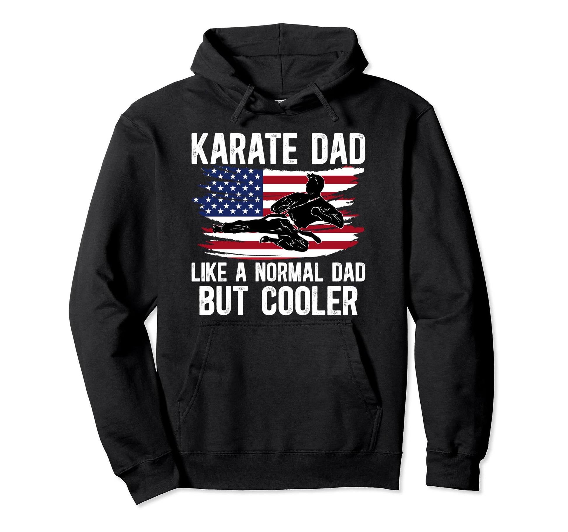 Karate Dad Like Normal Dad But Cooler Hoodie - Minimalist Print Unisex - T-Shirt, Sweatshirt, Hoodie