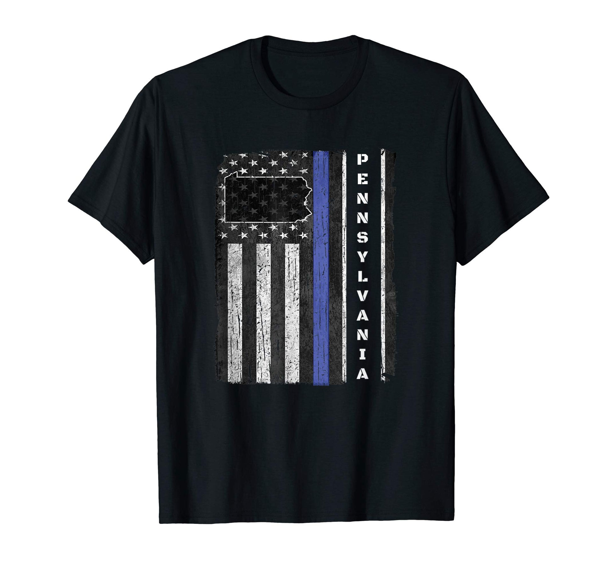 Pennsylvania Police Week Thin Blue Line T-Shirt - Graphic Print for Adults - T-Shirt, Sweatshirt, Hoodie