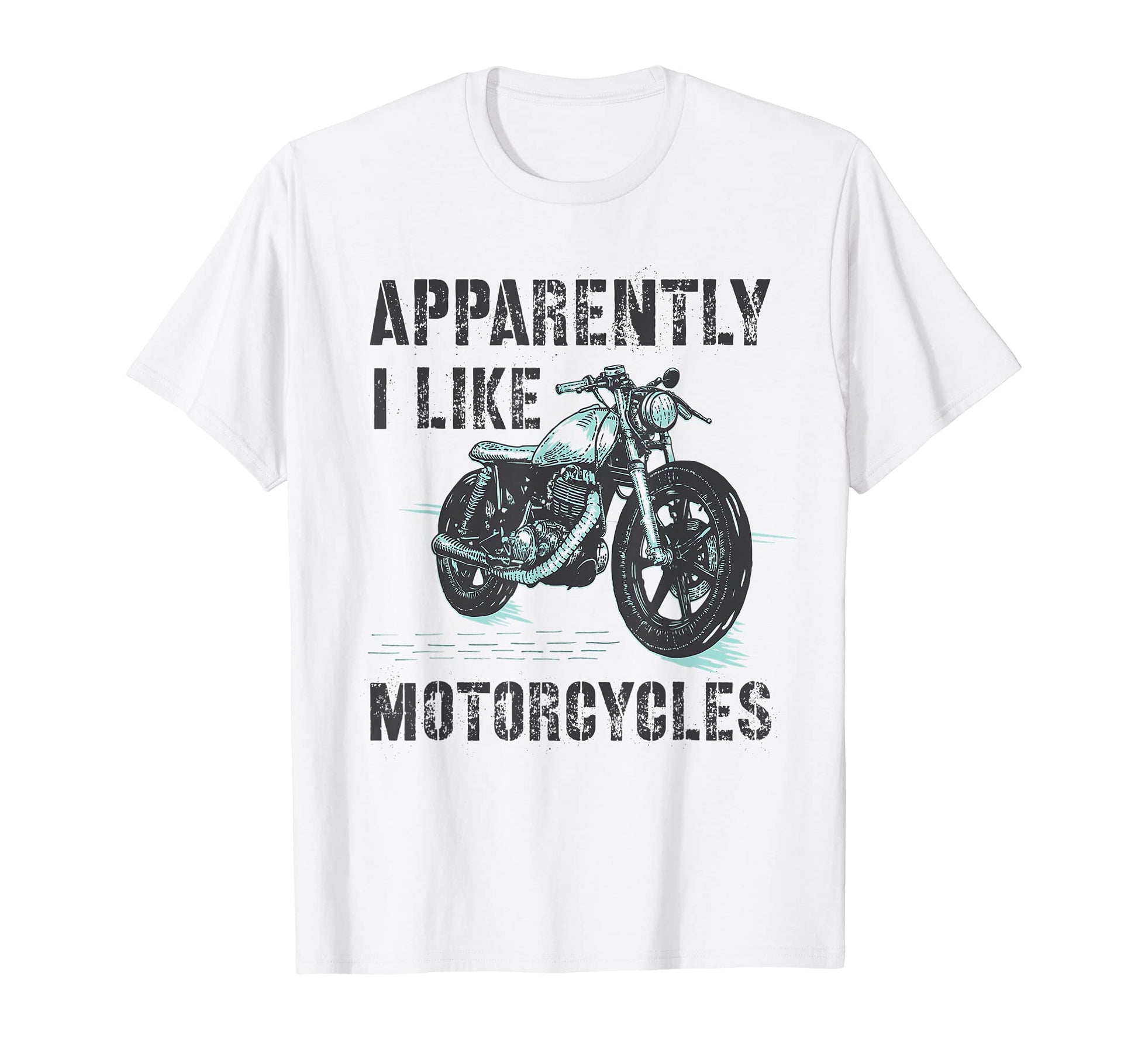 Mens Funny Motorcyclist Enthusiast T-Shirt - Custom Art Print for Adults - T-Shirt, Sweatshirt, Hoodie