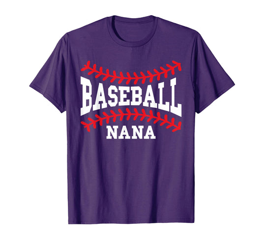 Baseball Nana Laces Little League T-Shirt - Fun Novelty Design for Adults - T-Shirt, Sweatshirt, Hoodie