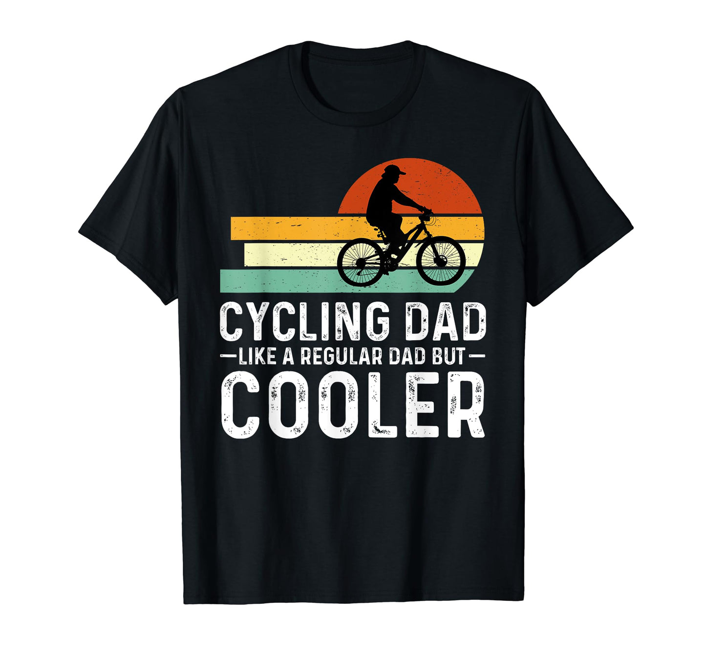 Cycling Dad Like Regular Dad But Cooler T-Shirt - Minimalist Print Unisex - T-Shirt, Sweatshirt, Hoodie