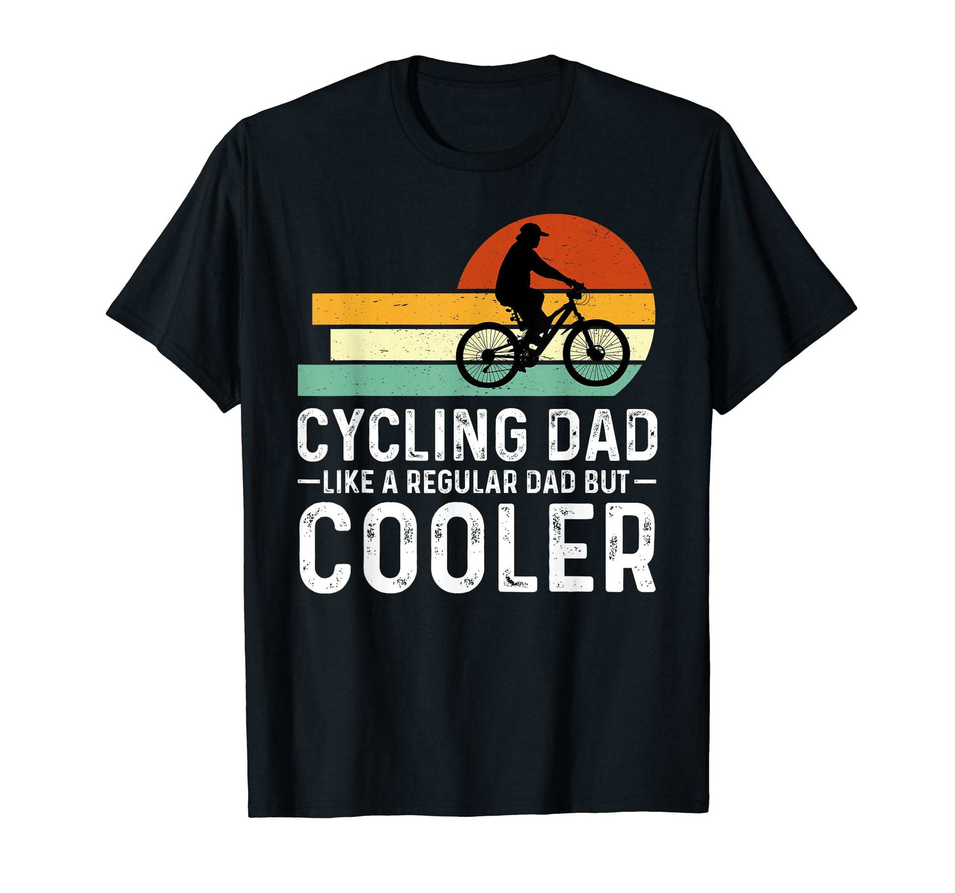 Cycling Dad Like Regular Dad But Cooler T-Shirt - Minimalist Print Unisex - T-Shirt, Sweatshirt, Hoodie