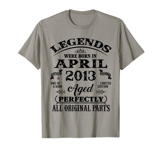 13Th Birthday Gift Legend Born April T-Shirt - Unique Graphic for Adults - T-Shirt, Sweatshirt, Hoodie