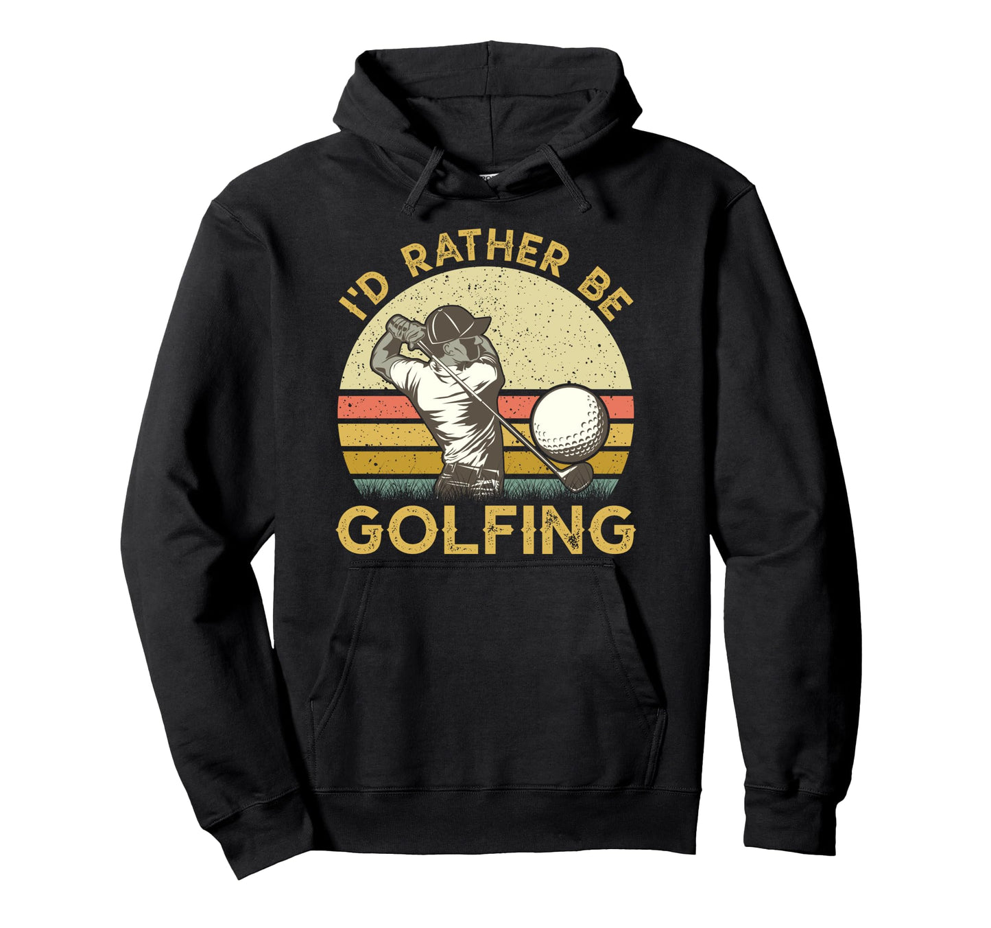Golf Lover Dad Papa Fathers Day Id Hoodie - Novelty Apparel for Adults - T-Shirt, Sweatshirt, Hoodie