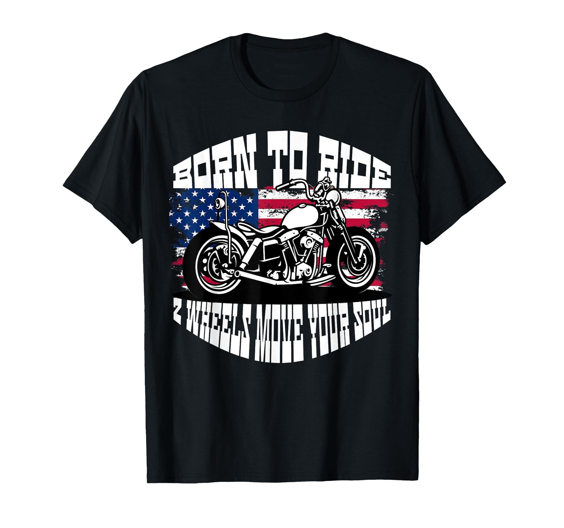 Biker Dad American Us Flag T-Shirt - Aesthetic Graphic for Adults - T-Shirt, Sweatshirt, Hoodie